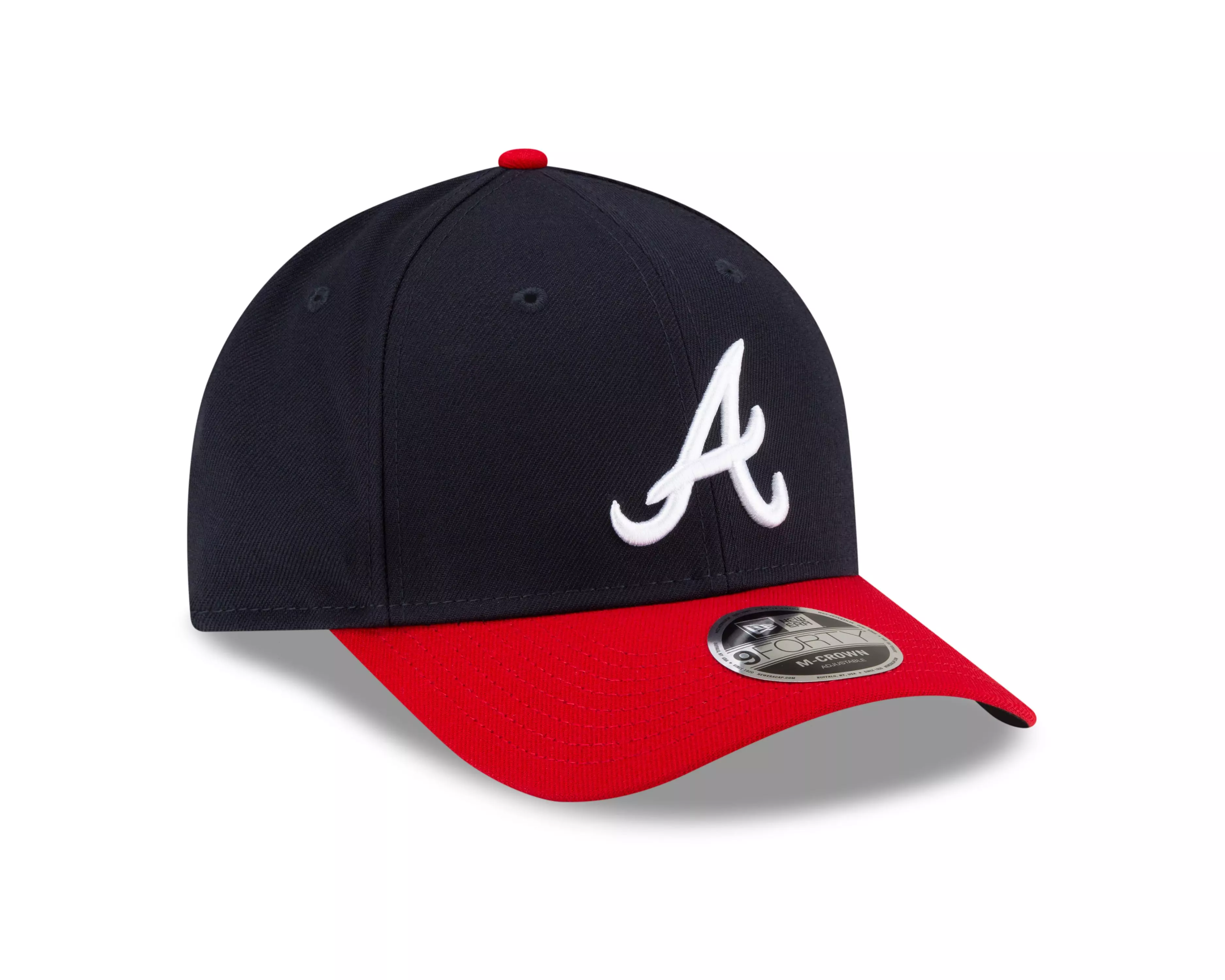 New Era Atlanta Braves 9FORTY A-Frame Snapback Hat-Blue/Red - BLUE/RED