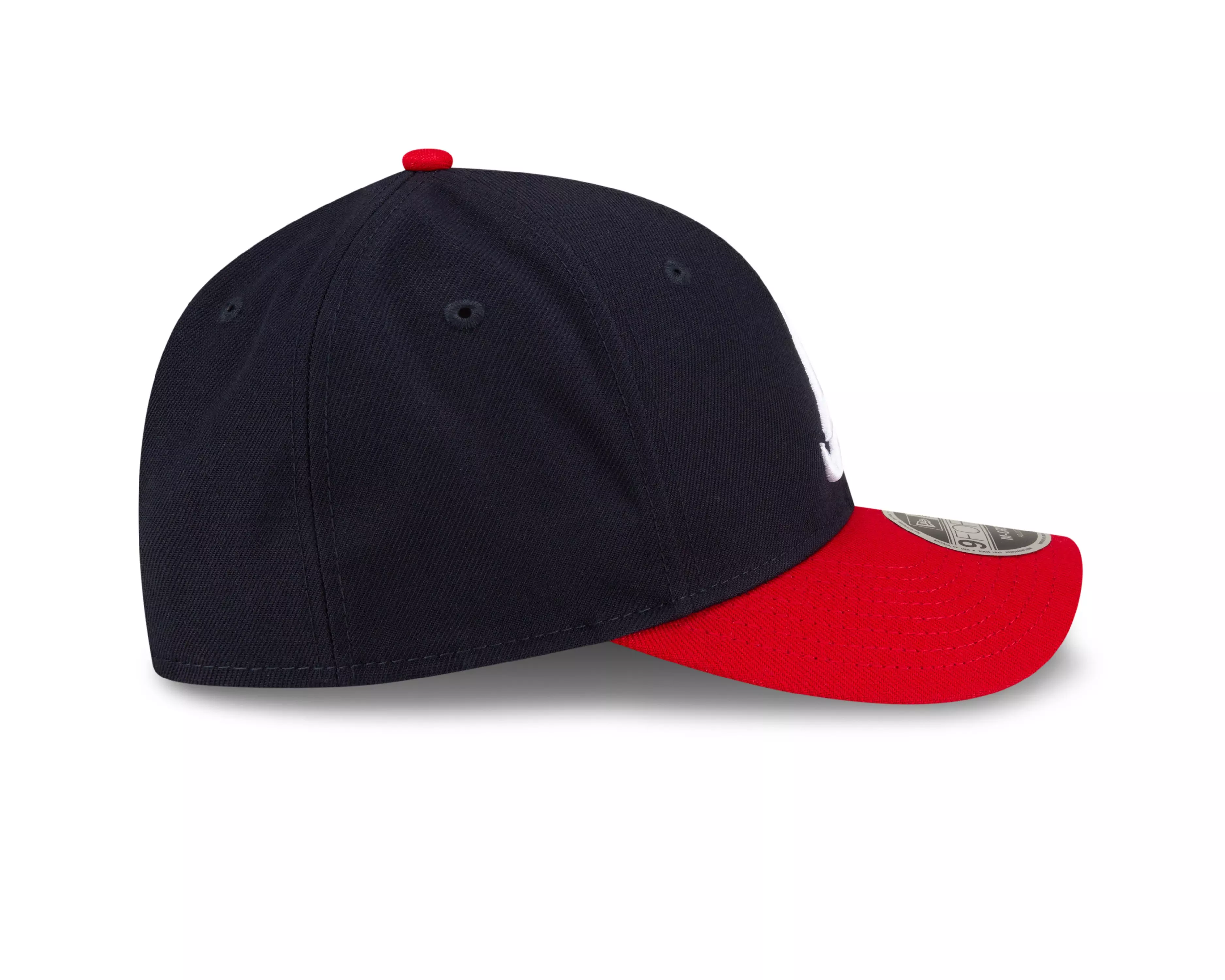 New Era Atlanta Braves 9FORTY A-Frame Snapback Hat-Blue/Red - BLUE/RED