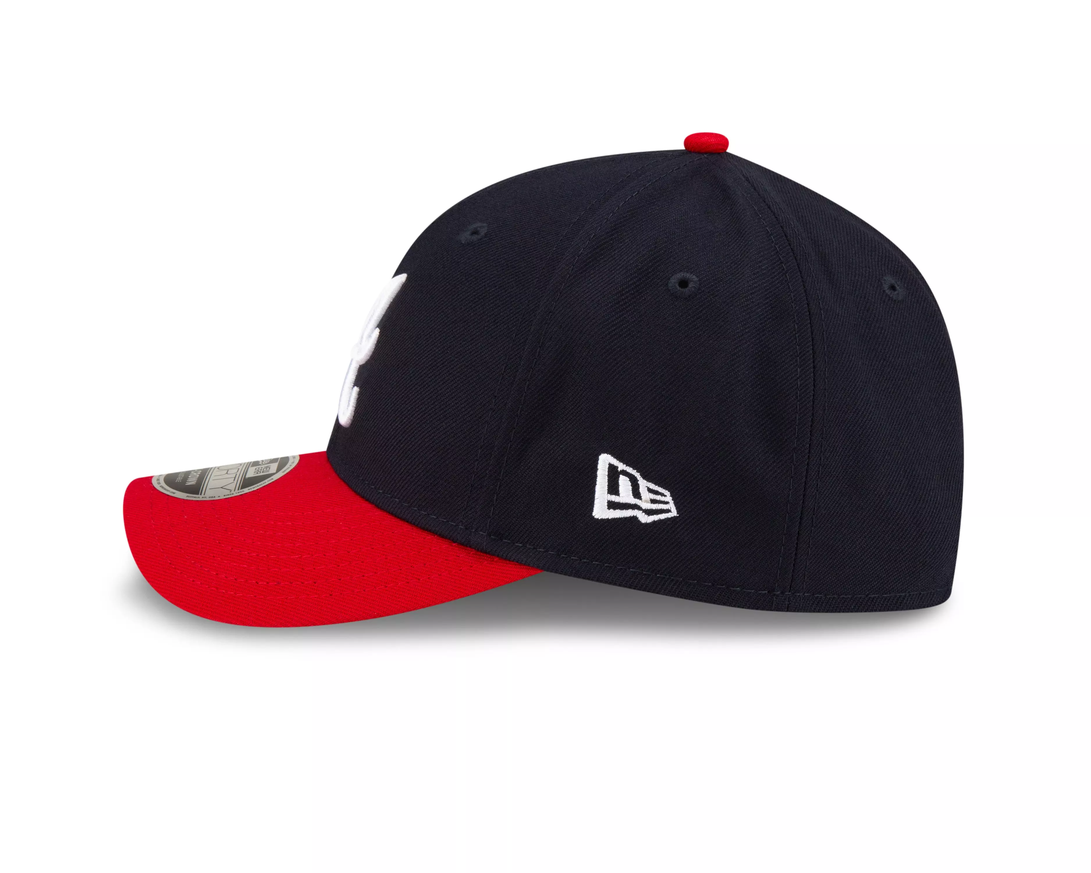 New Era Atlanta Braves 9FORTY A-Frame Snapback Hat-Blue/Red - BLUE/RED