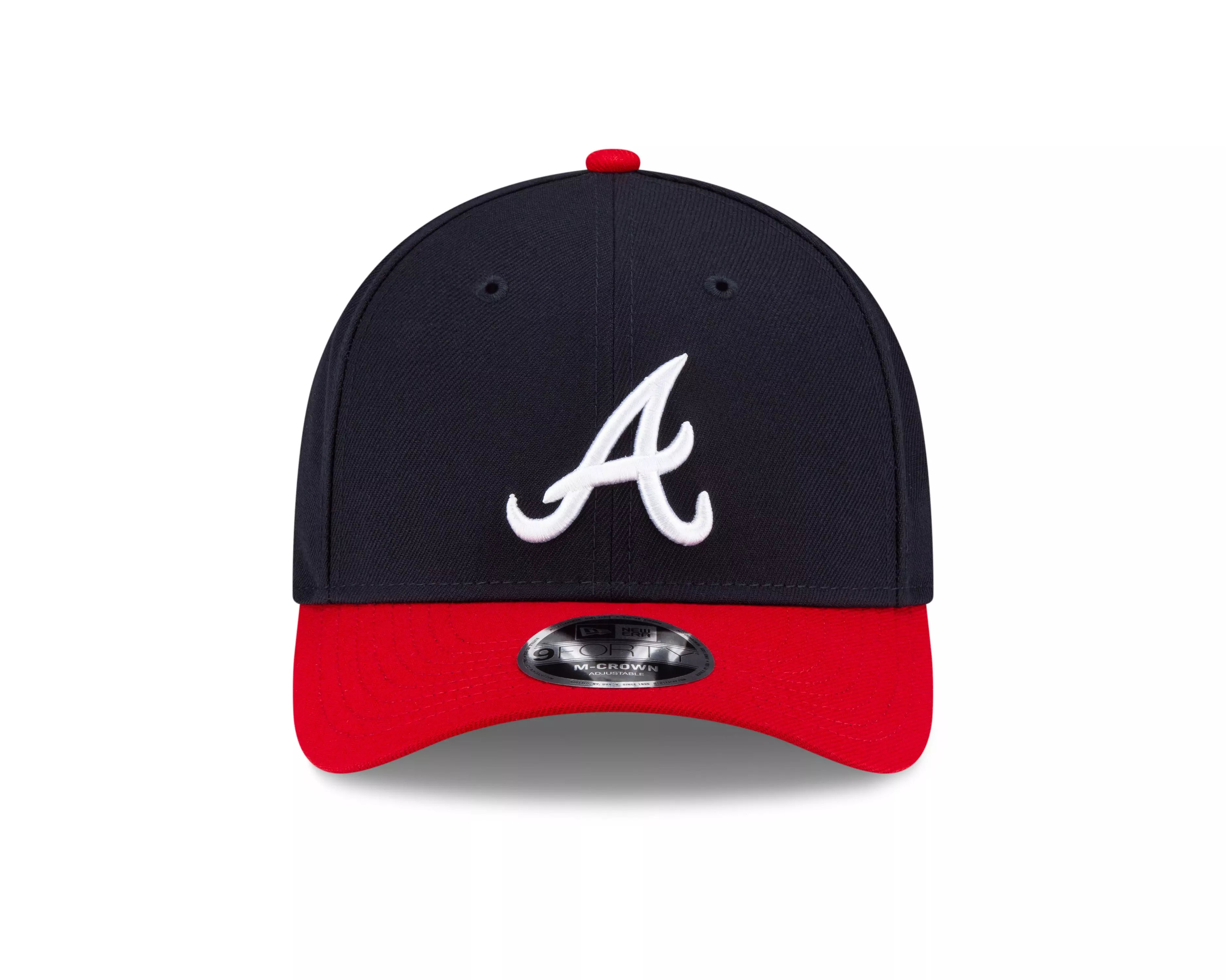 New Era Atlanta Braves 9FORTY A-Frame Snapback Hat-Blue/Red - BLUE/RED