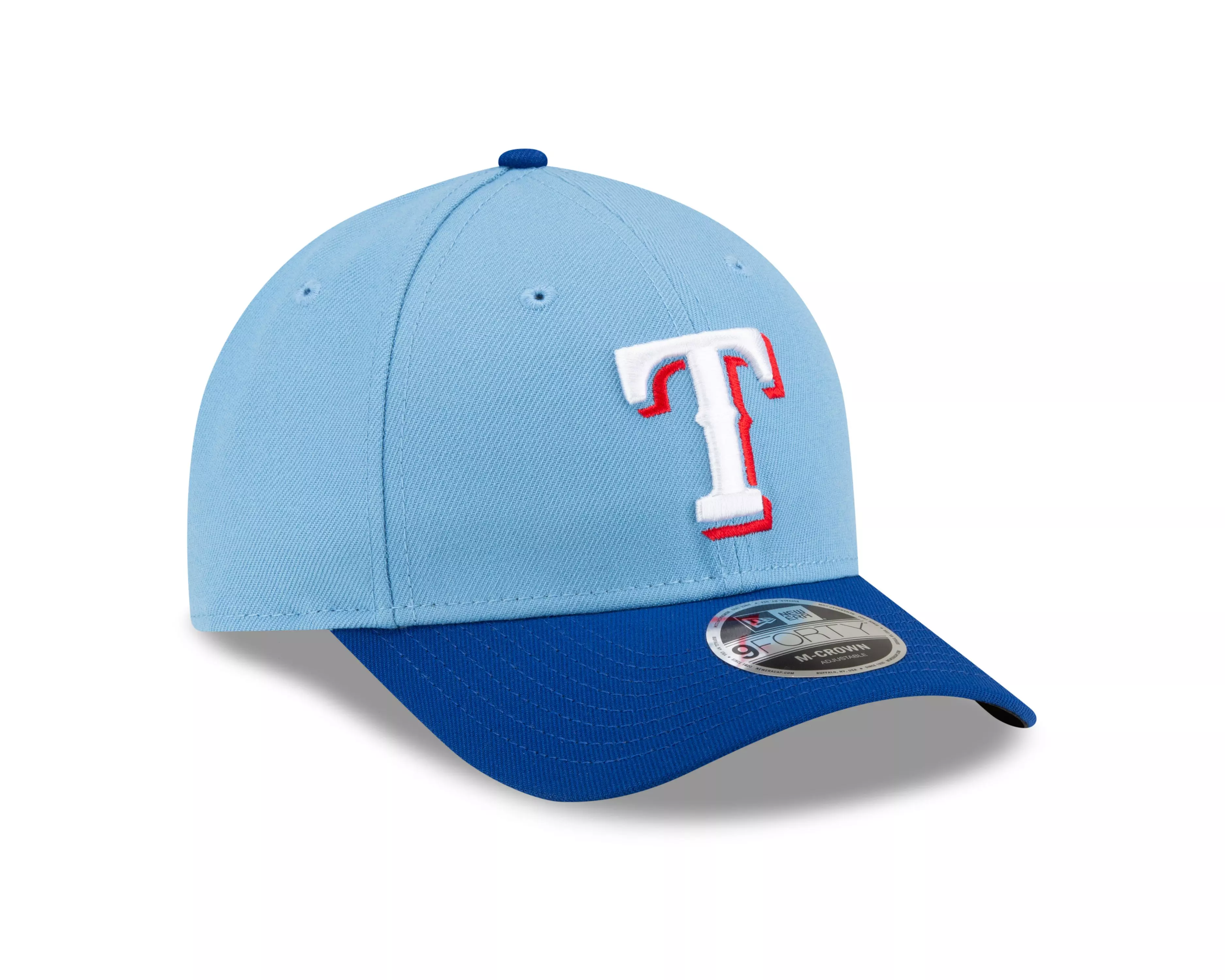 New Era Texas Rangers 9FORTY A-Frame Snapback Hat-Blue - BLUE