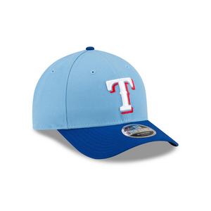 New Era Texas Rangers 9FORTY A-Frame Snapback Hat-Blue
