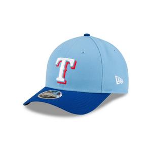 New Era Texas Rangers 9FORTY A-Frame Snapback Hat-Blue