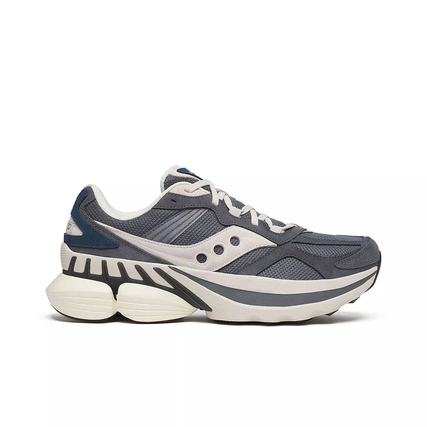 Saucony Grid NXT Suede "Grey/Moon" Unisex Shoe - GREY/MOON