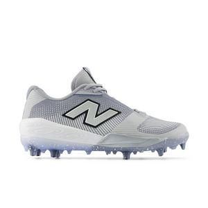 New Balance FuelCell Compv4 "Team Grey/White" Men's Baseball Cleat