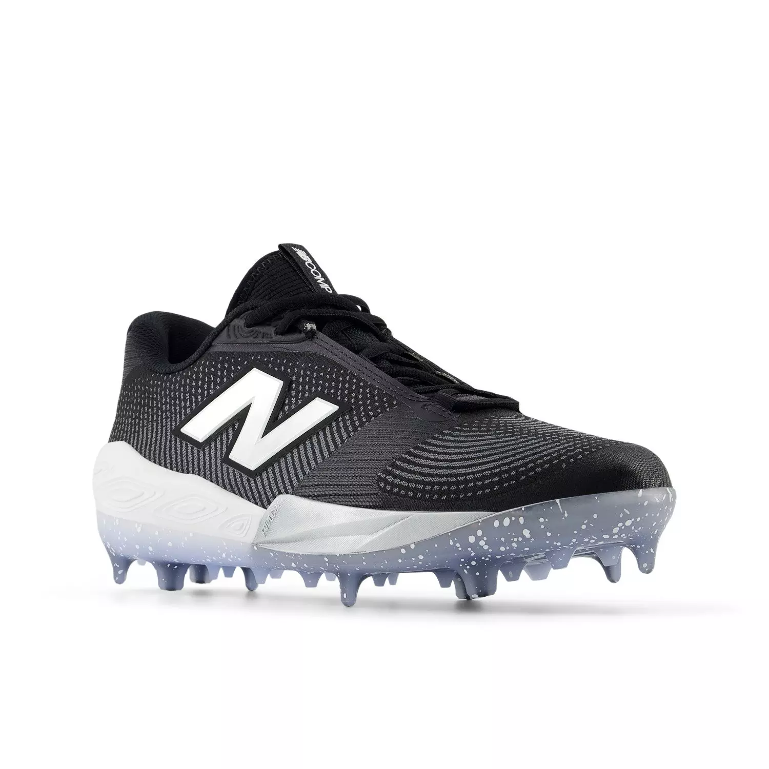 New Balance FuelCell Compv4 "Black/White" Men's Baseball Cleat - BLACK/WHITE