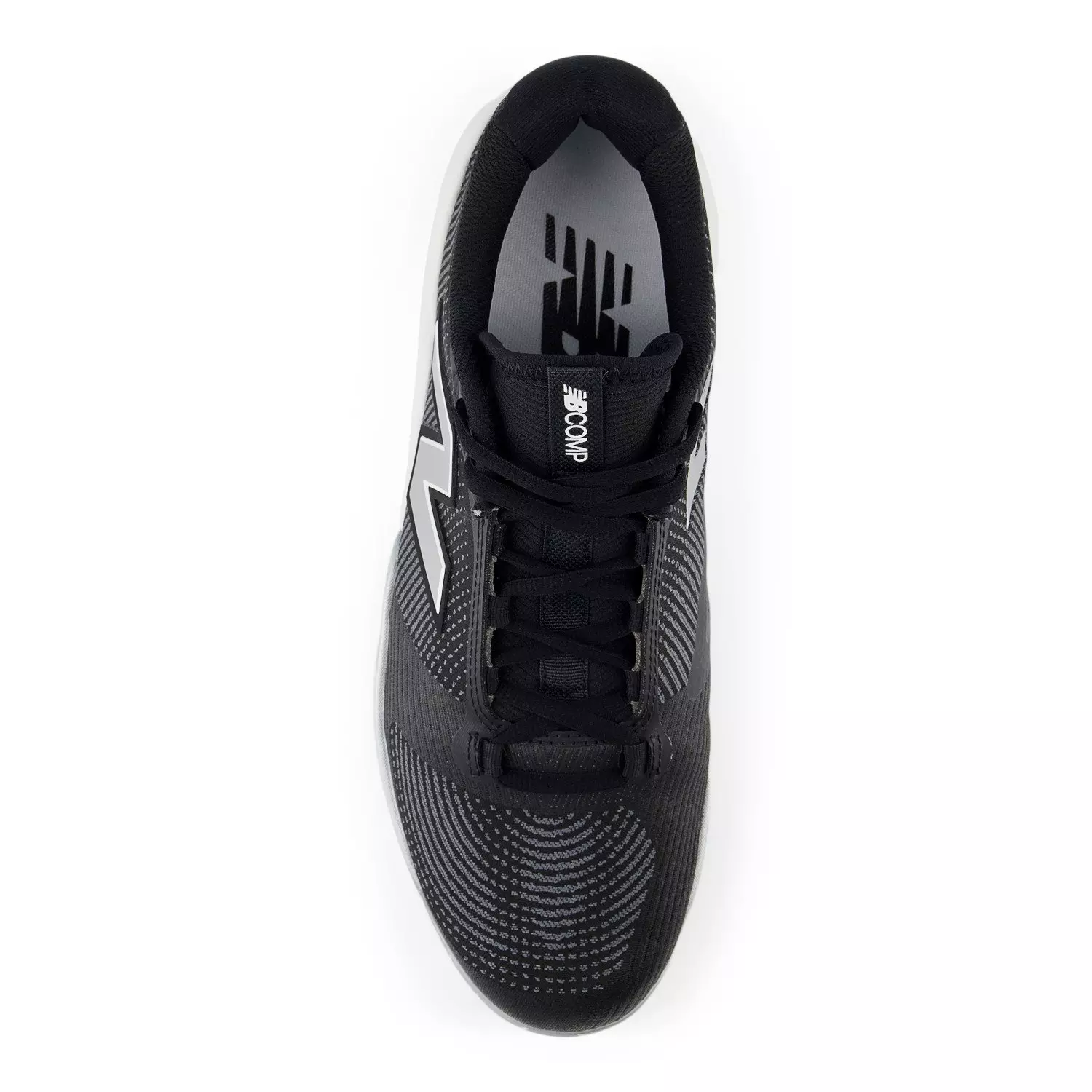 New Balance FuelCell Compv4 "Black/White" Men's Baseball Cleat - BLACK/WHITE