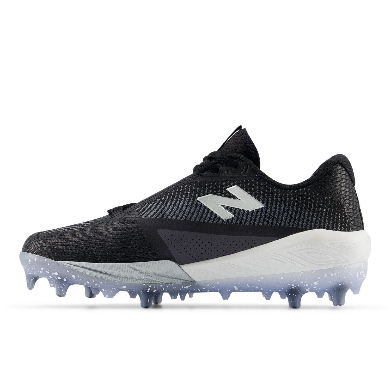 New Balance FuelCell Compv4 "Black/White" Men's Baseball Cleat - BLACK/WHITE Thumbnail View 6
