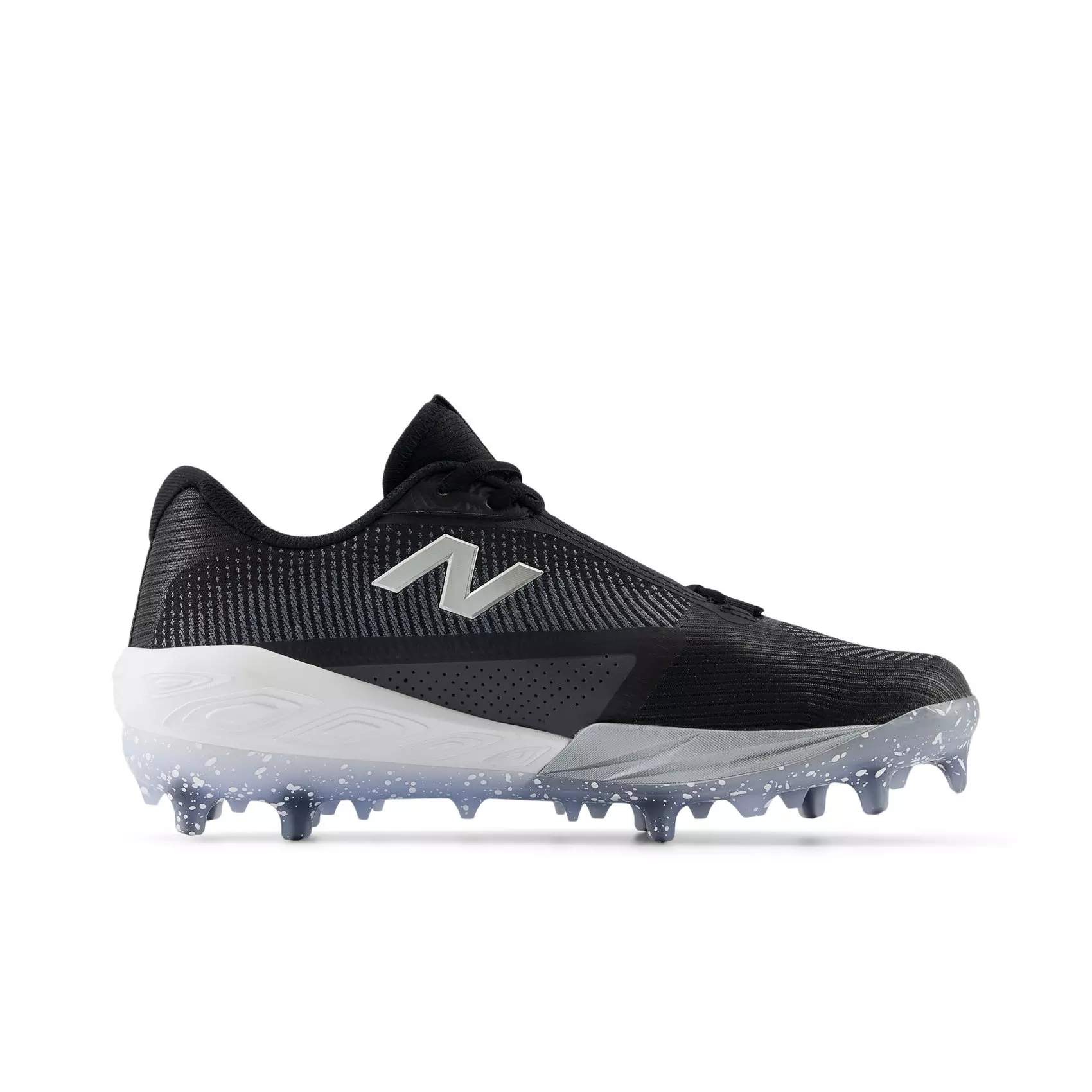 New Balance FuelCell Compv4 "Black/White" Men's Baseball Cleat - BLACK/WHITE