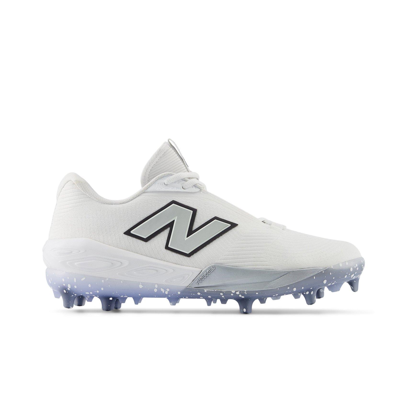 New Balance FuelCell Compv4 "White/Silver" Men's Baseball Cleat