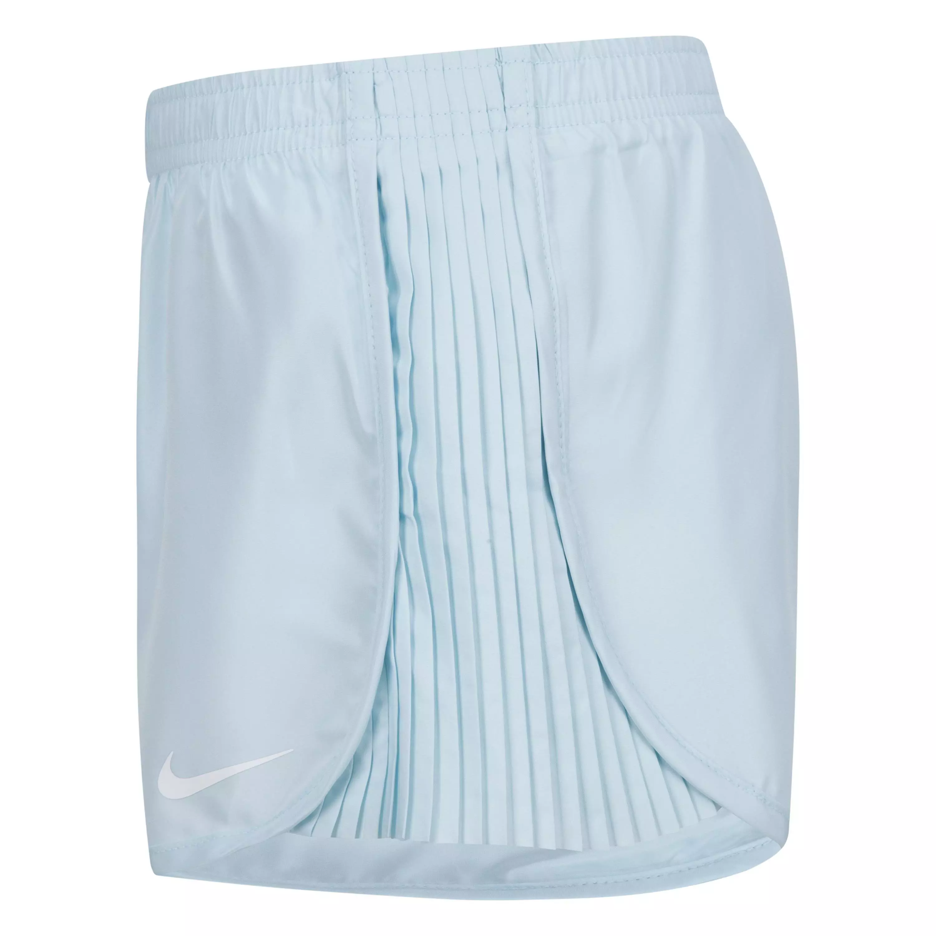 Nike Little Girls' Pleated Side Short - Light Blue - LT BLUE