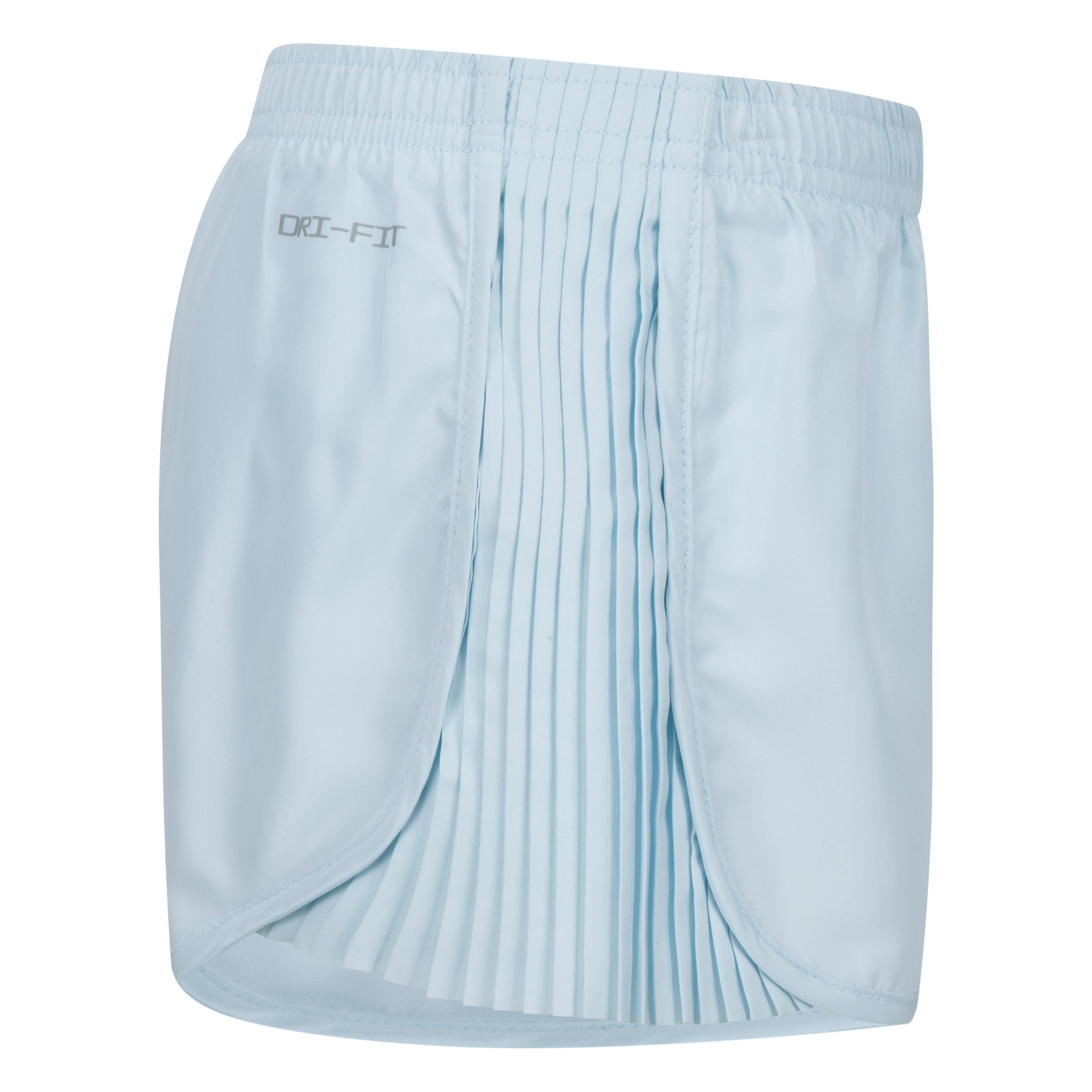 Nike Pleated Side Little Girls' Light Blue Shorts