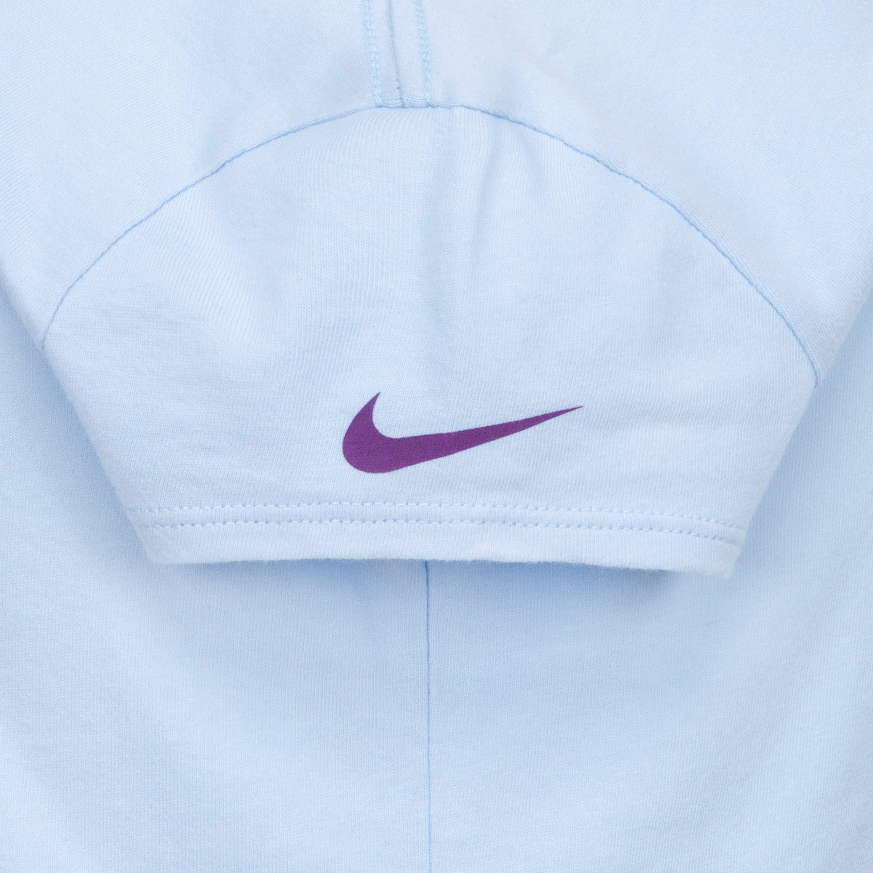 Nike Pep Little Girls' Light Blue/Purple Tee