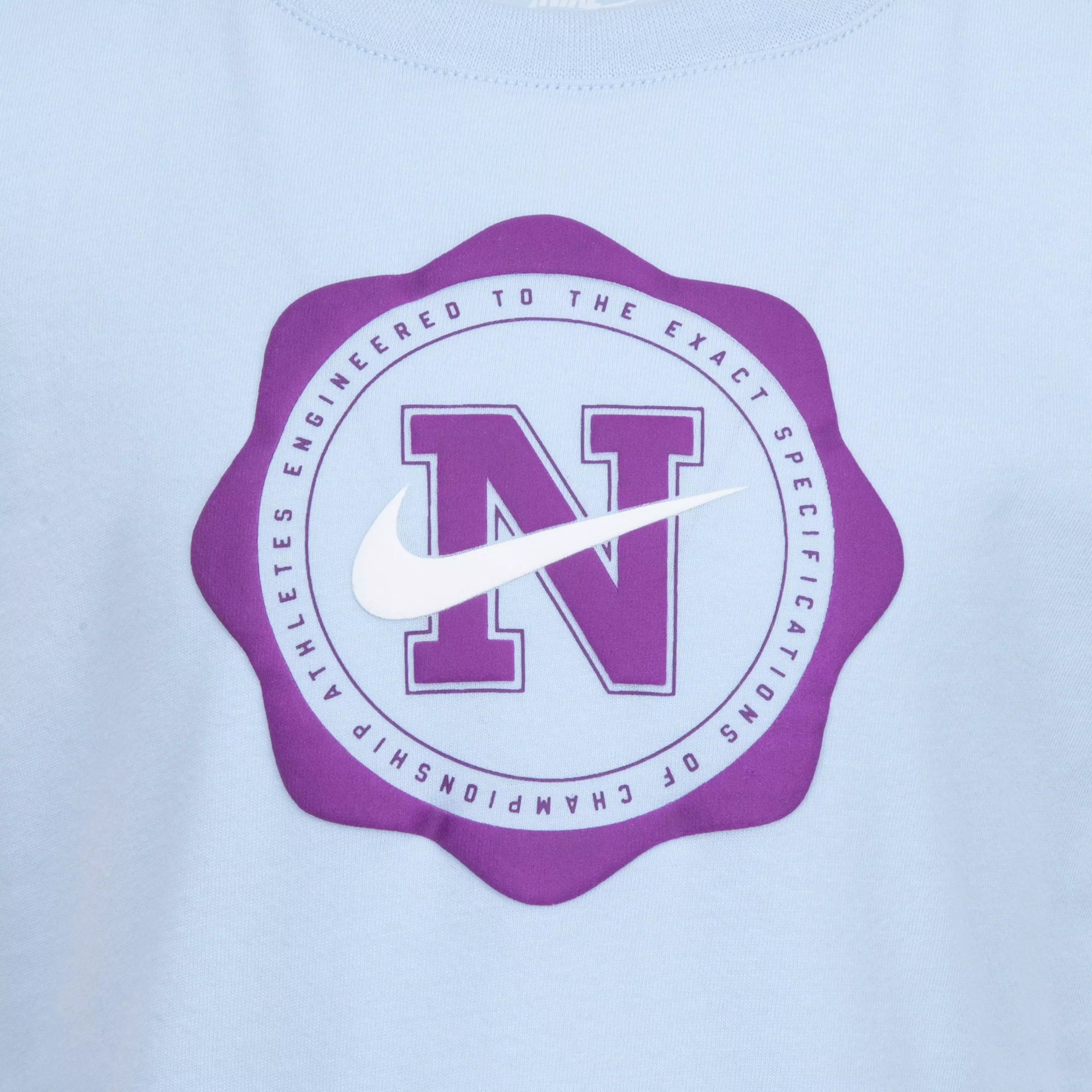 Nike Little Girls' Pep Tee - Light Blue/Purple - LT BLUE