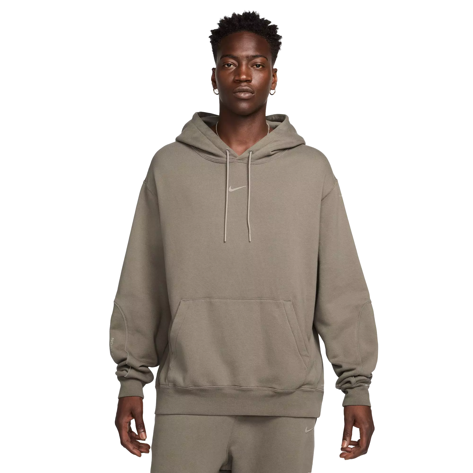 Nike Men's NOCTA Fleece CS Pullover Hoodie - OLIVE