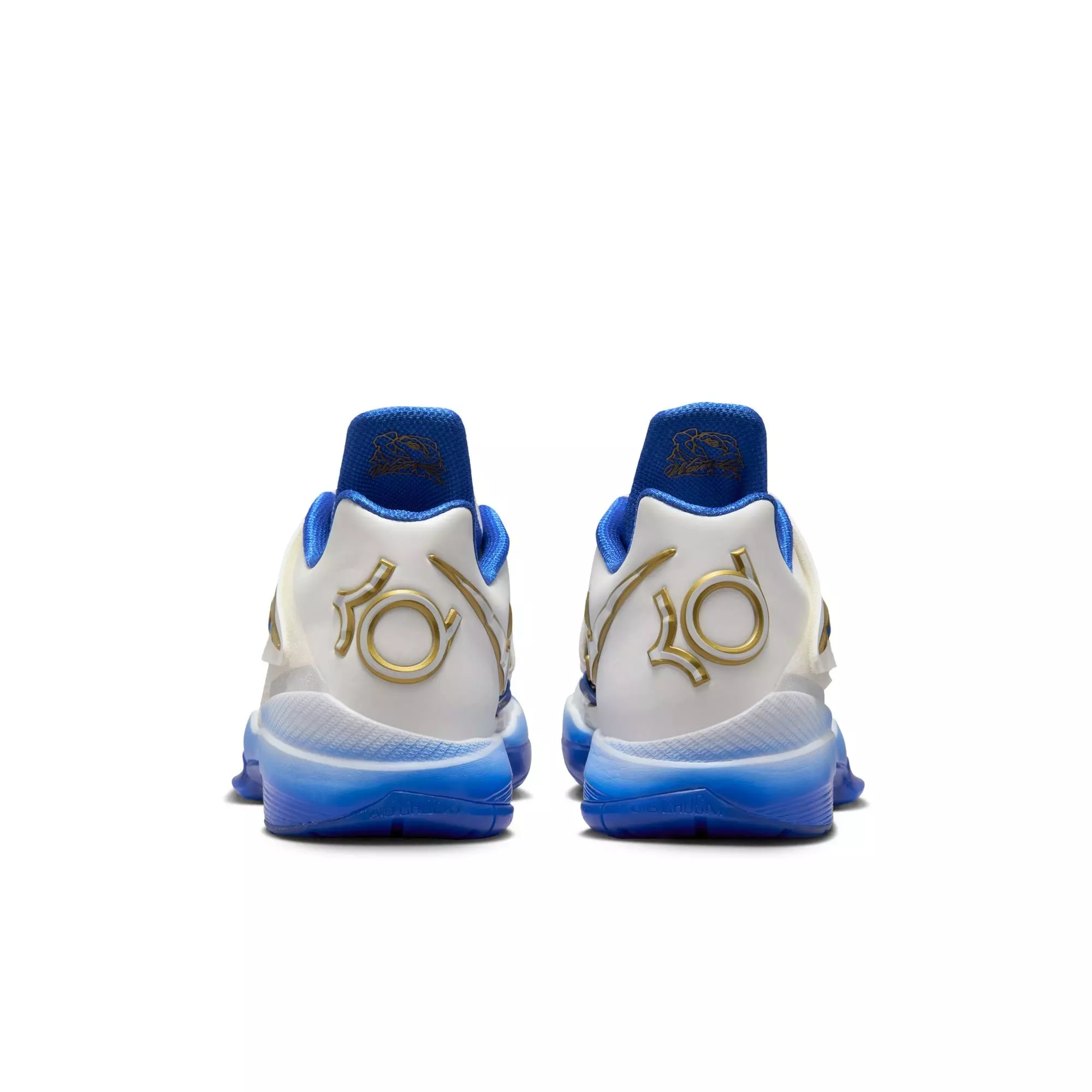 Nike KD 4 "MVP" Men's Basketball Shoe - SUMMIT WHITE/HYPER ROYAL/METALLIC GOLD