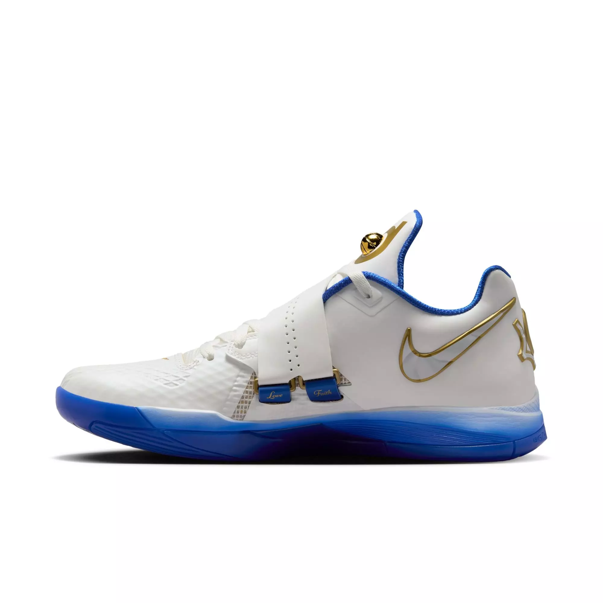 Nike KD 4 "MVP" Men's Basketball Shoe - SUMMIT WHITE/HYPER ROYAL/METALLIC GOLD