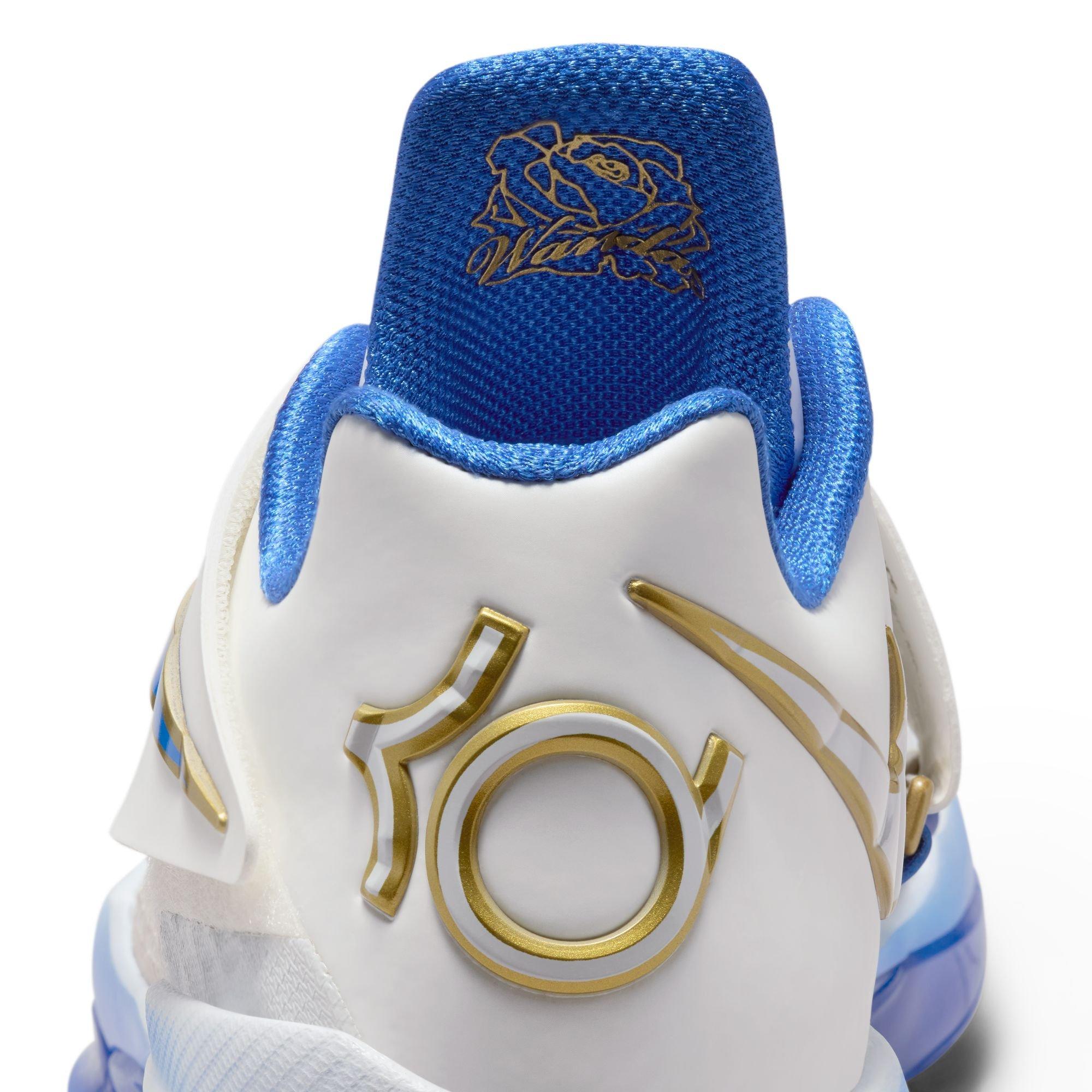 Nike KD 4 "MVP" Men's Basketball Shoe - SUMMIT WHITE/HYPER ROYAL/METALLIC GOLD Thumbnail View 10