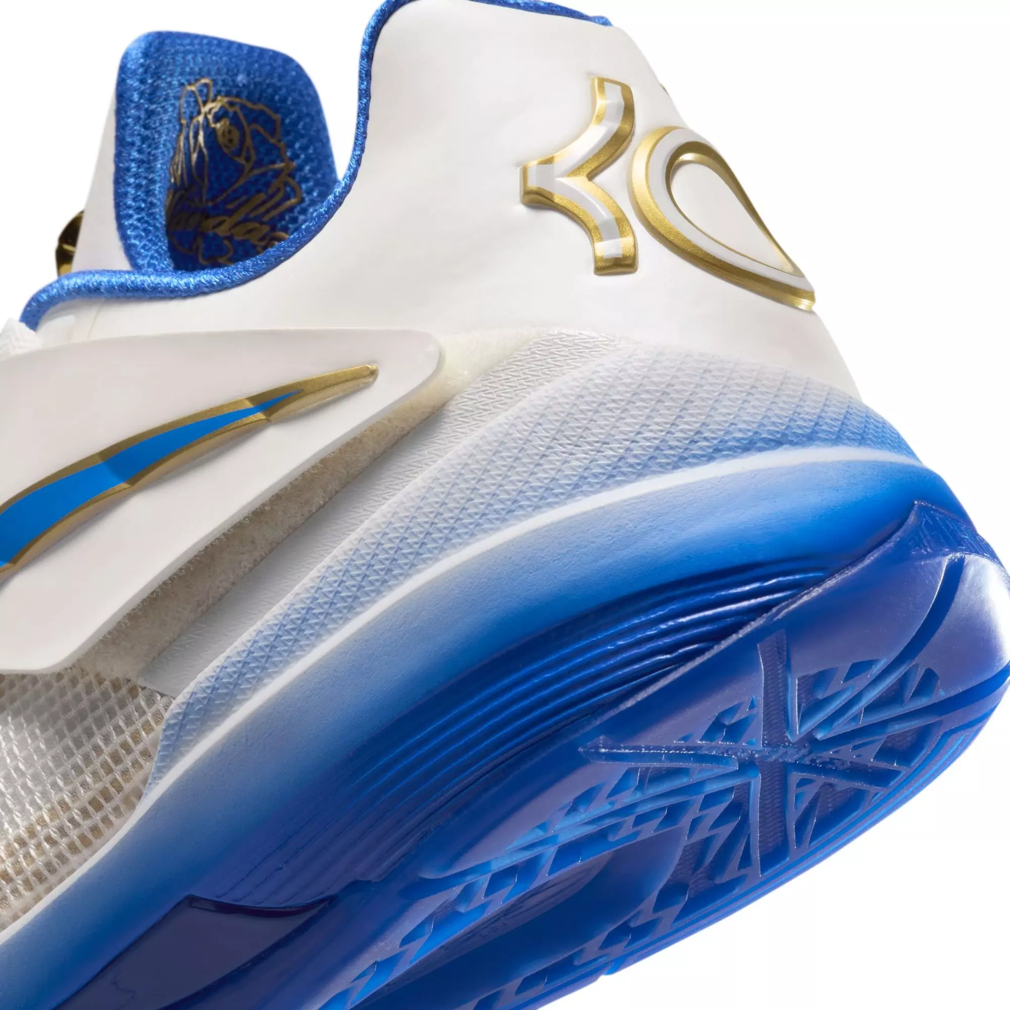 Nike KD 4 "MVP" Men's Basketball Shoe - SUMMIT WHITE/HYPER ROYAL/METALLIC GOLD