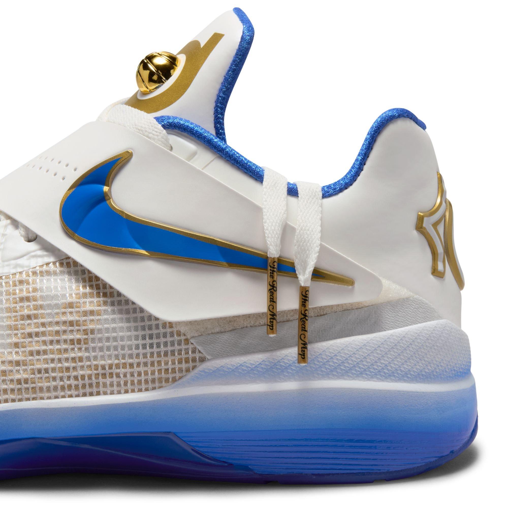 Nike KD 4 "MVP" Men's Basketball Shoe - SUMMIT WHITE/HYPER ROYAL/METALLIC GOLD Thumbnail View 6