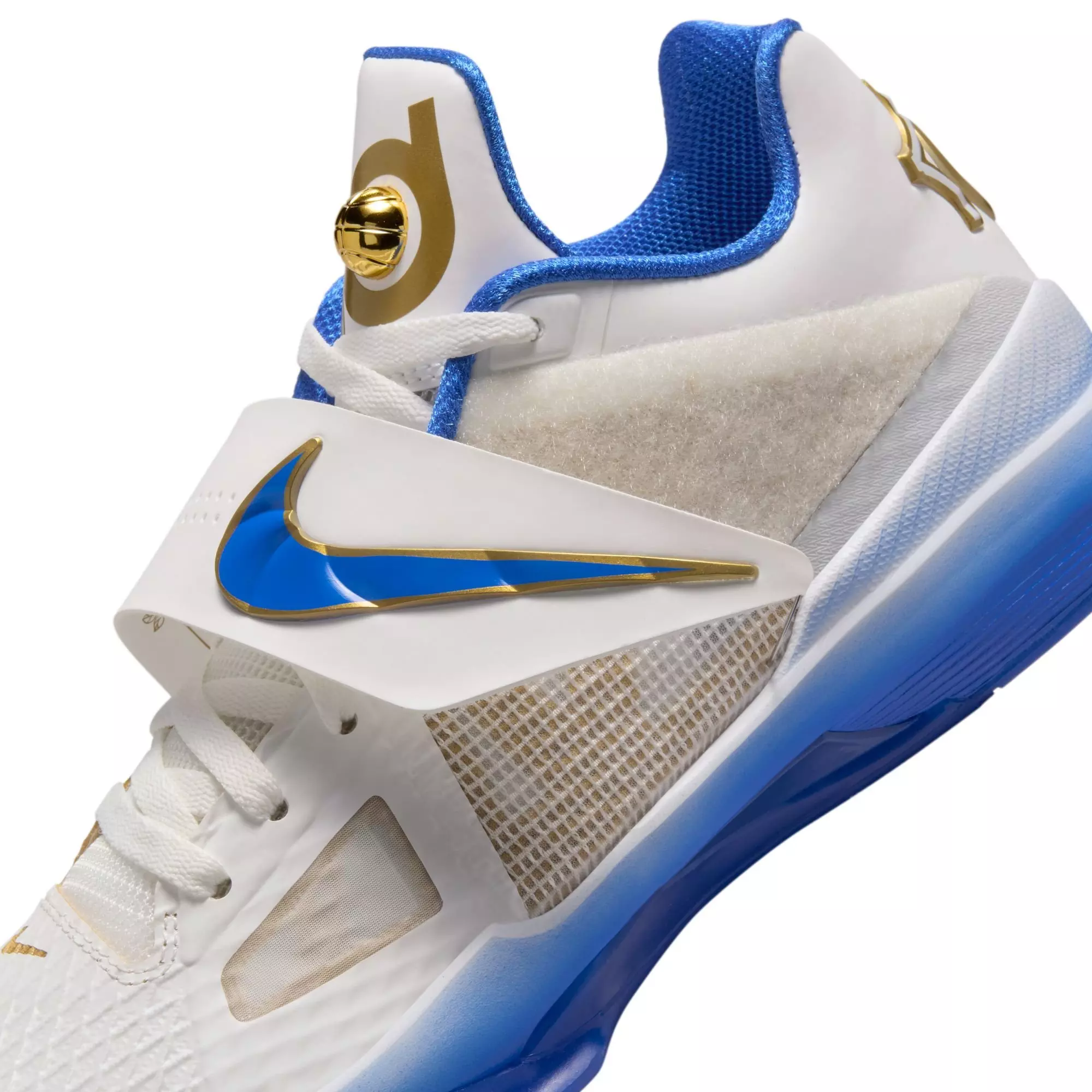 Nike KD 4 "MVP" Men's Basketball Shoe - SUMMIT WHITE/HYPER ROYAL/METALLIC GOLD