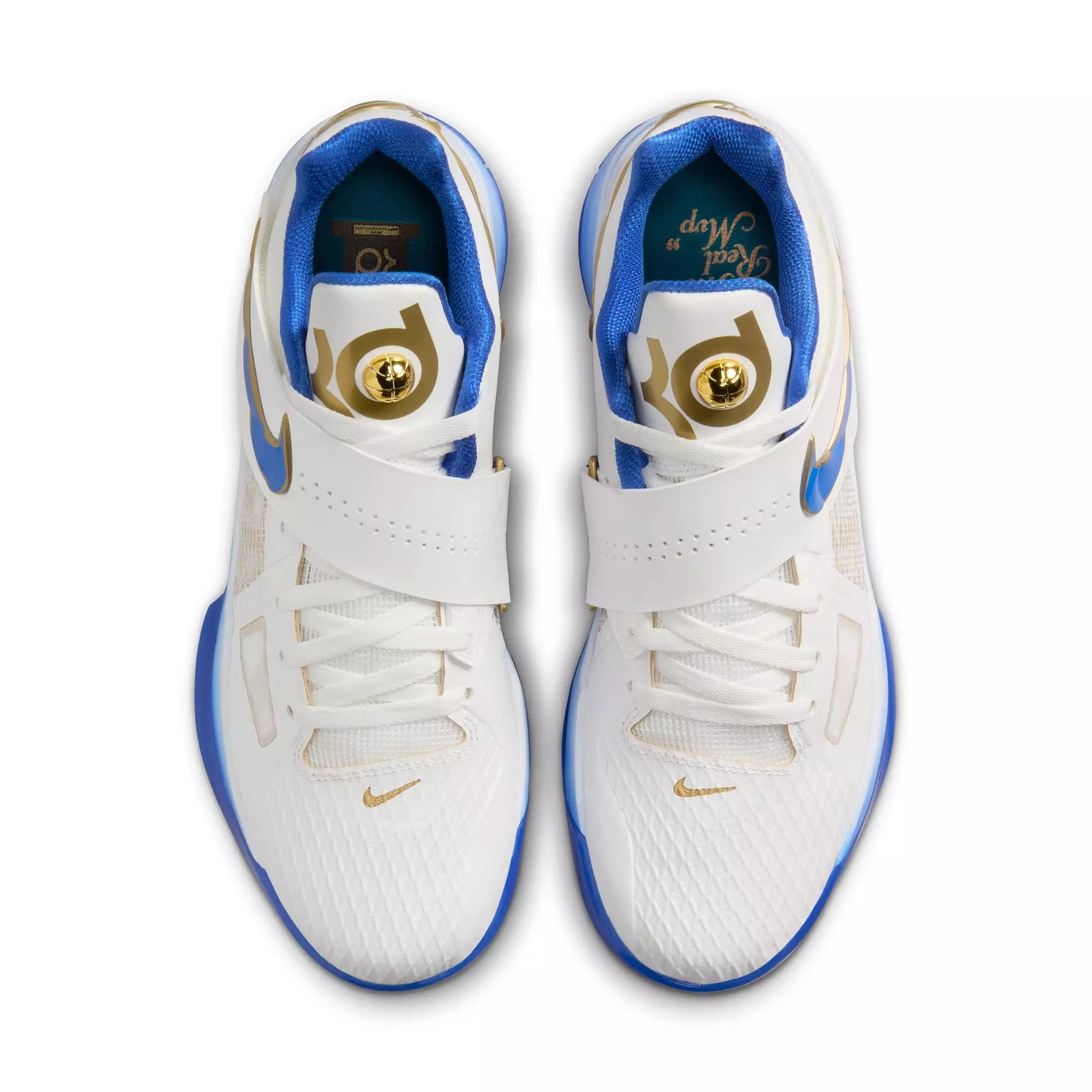 Nike KD 4 "MVP" Men's Basketball Shoe - SUMMIT WHITE/HYPER ROYAL/METALLIC GOLD