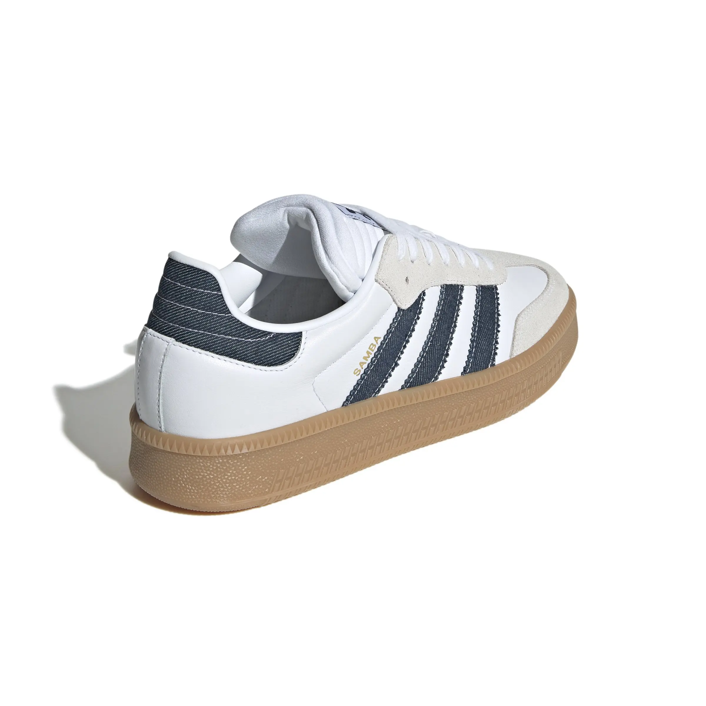 adidas Originals Samba XLG "Ftwr White/ Night Indigo/Core White" Men's Shoe - WHITE/NAVY