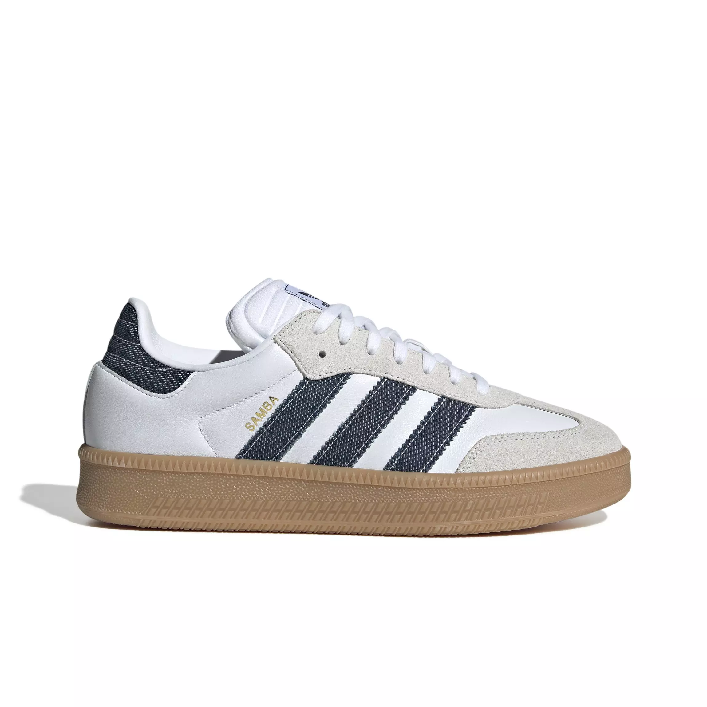 adidas Originals Samba XLG "Ftwr White/ Night Indigo/Core White" Men's Shoe - WHITE/NAVY