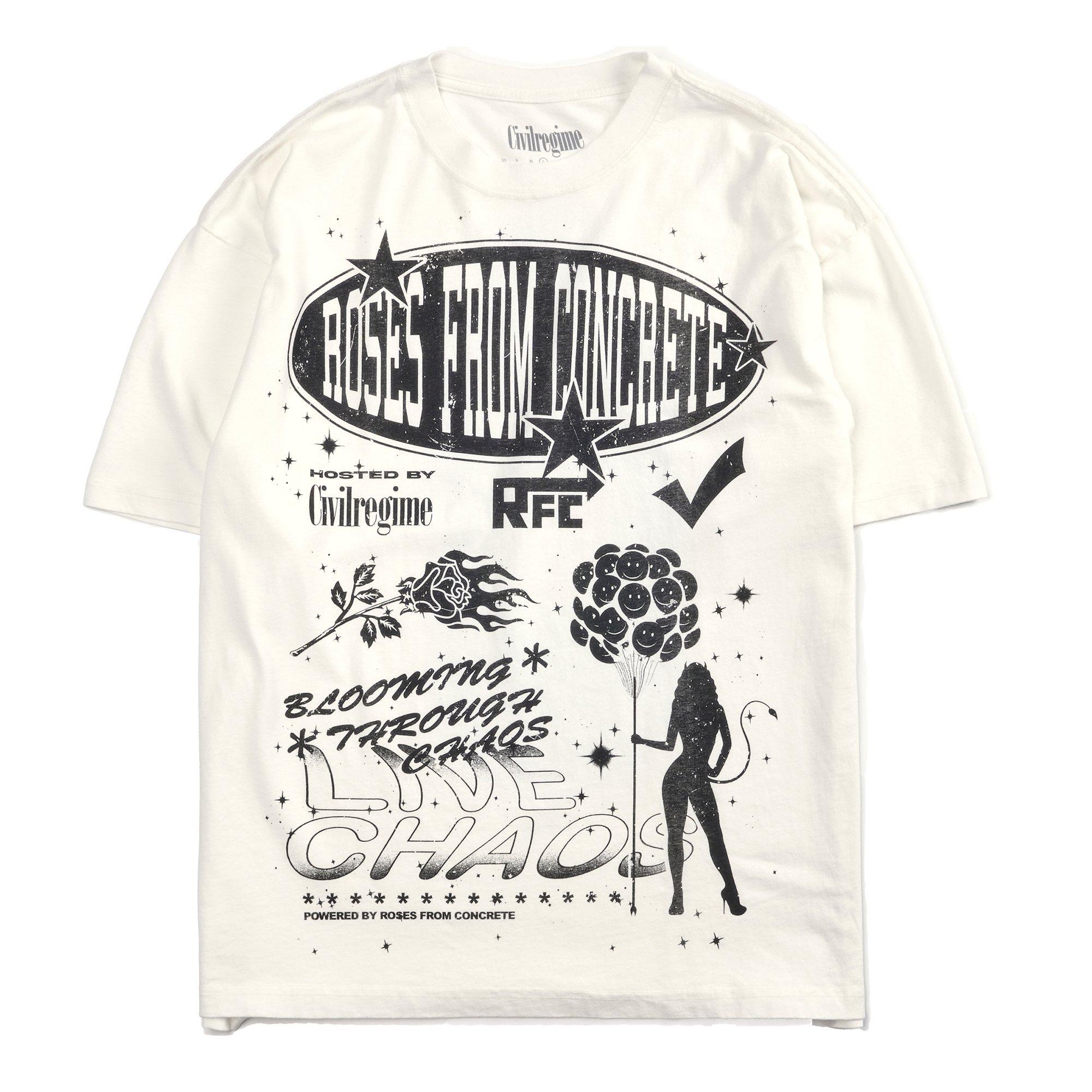 Civil Regime Men's ACOT Tee - CREAM Thumbnail View 1