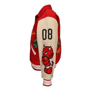 Civil Regime Men's Flames Varsity Jacket