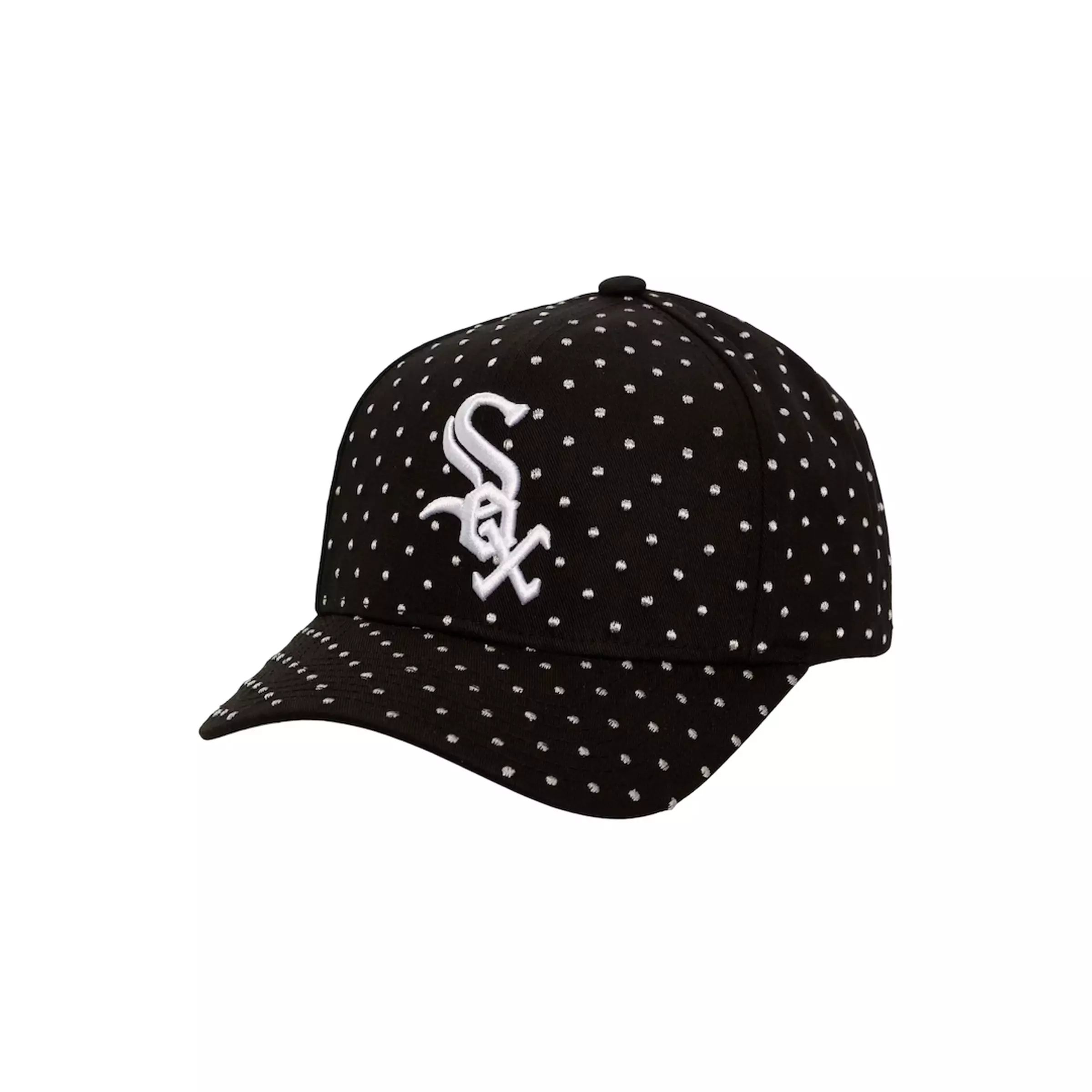 Mitchell & Ness Chicago White Sox MLB Polka Pro Snapback Hat-Black - BLACK