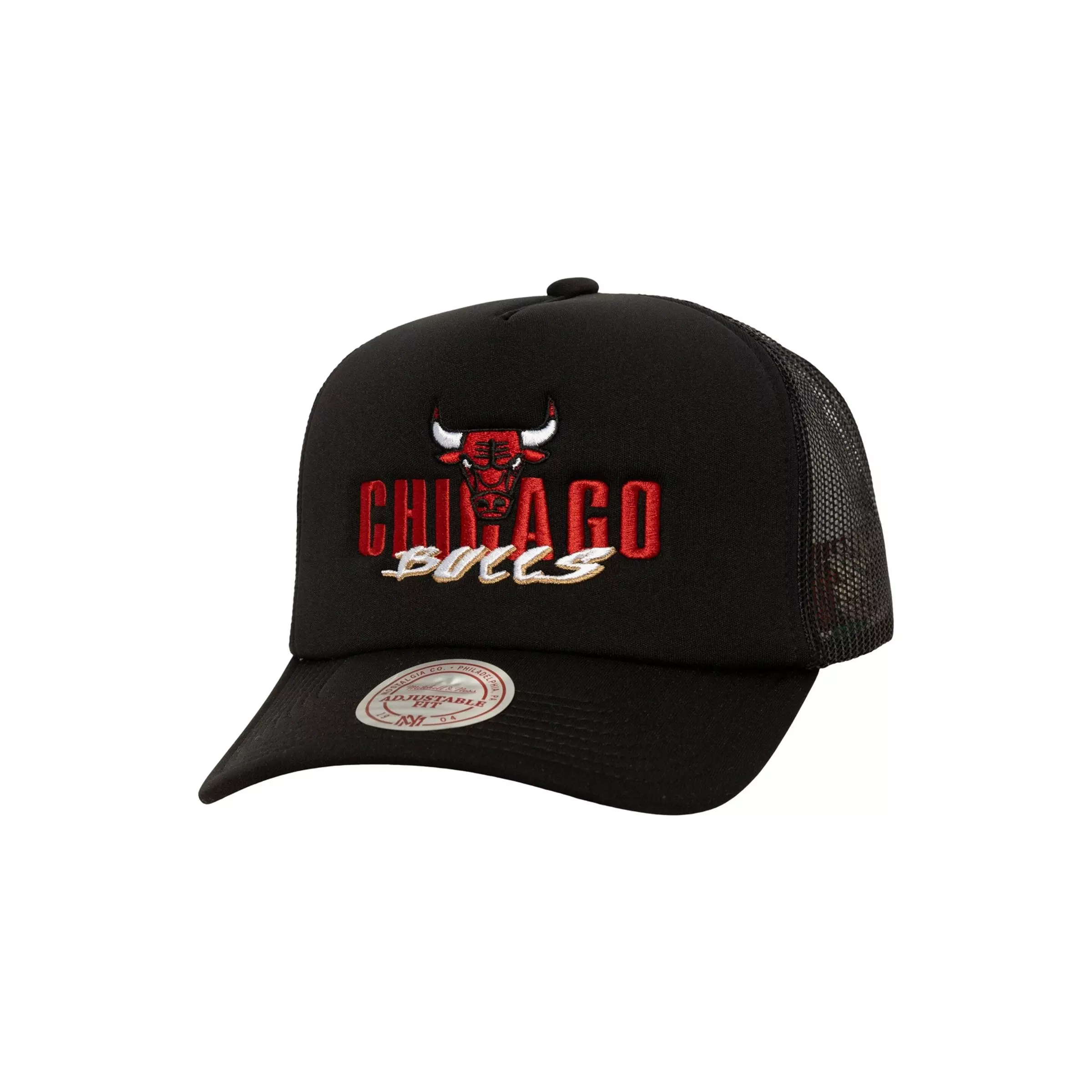 Mitchell & Ness Chicago Bulls Year Snake Trucker Snapback Hat-Black - BLACK