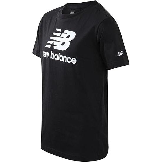 New Balance Big Kids' Logo Tee - Black - BLACK