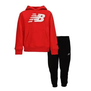 New Balance Little Boys' Hoodie Set - Red/Black