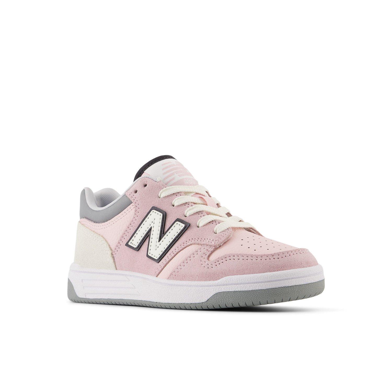 New Balance 480 Preschool Girls' "Pink/Grey" Shoe