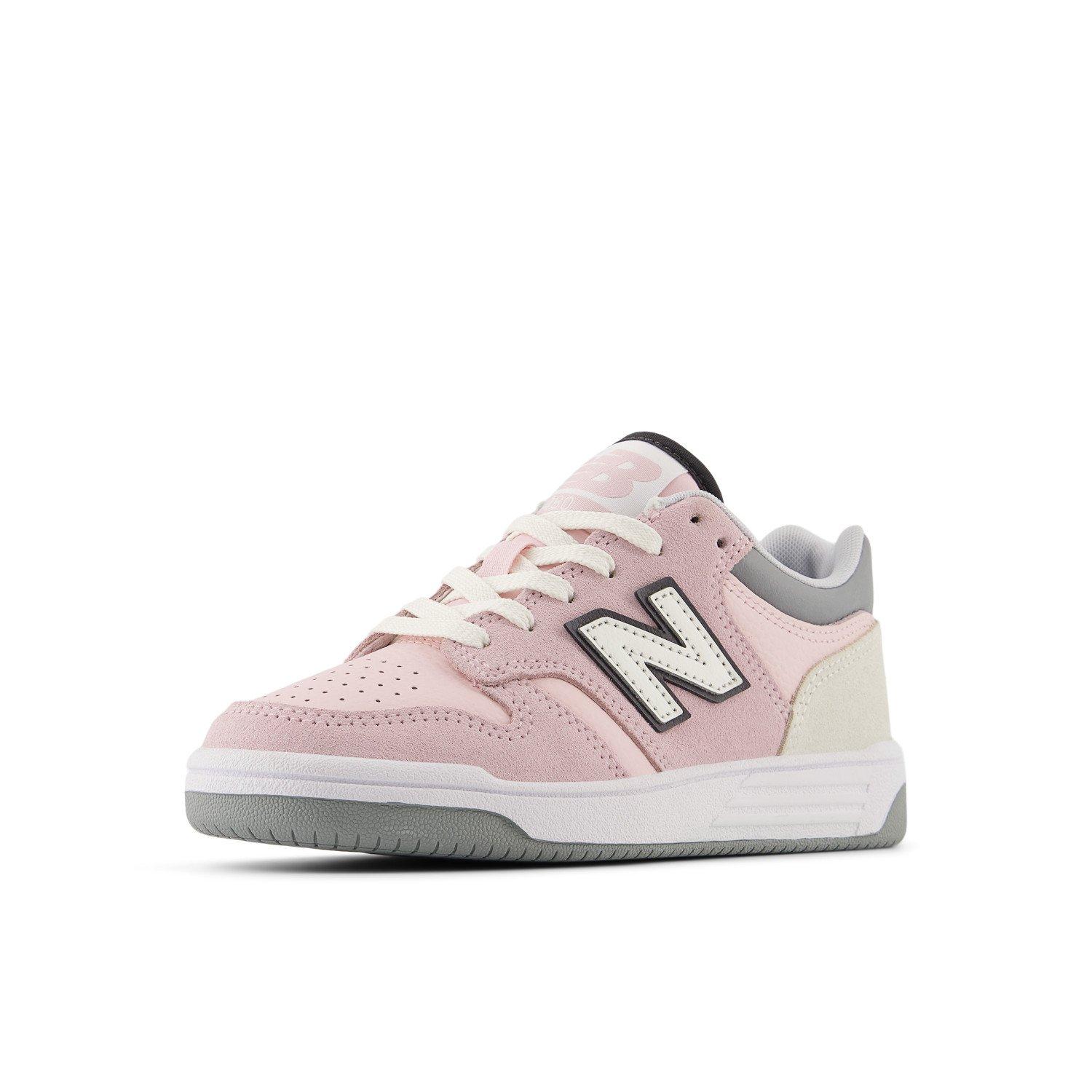 New Balance 480 Preschool Girls' "Pink/Grey" Shoe