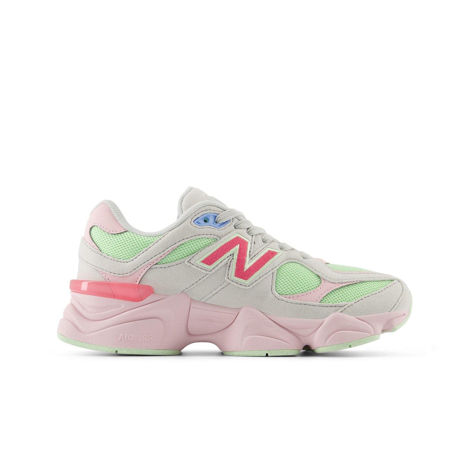 New Balance Kids\' Neon Green and Pink Sneakers New Balance Kids Sneakers in Kids Shoes | Green - Walmart.com main image 2