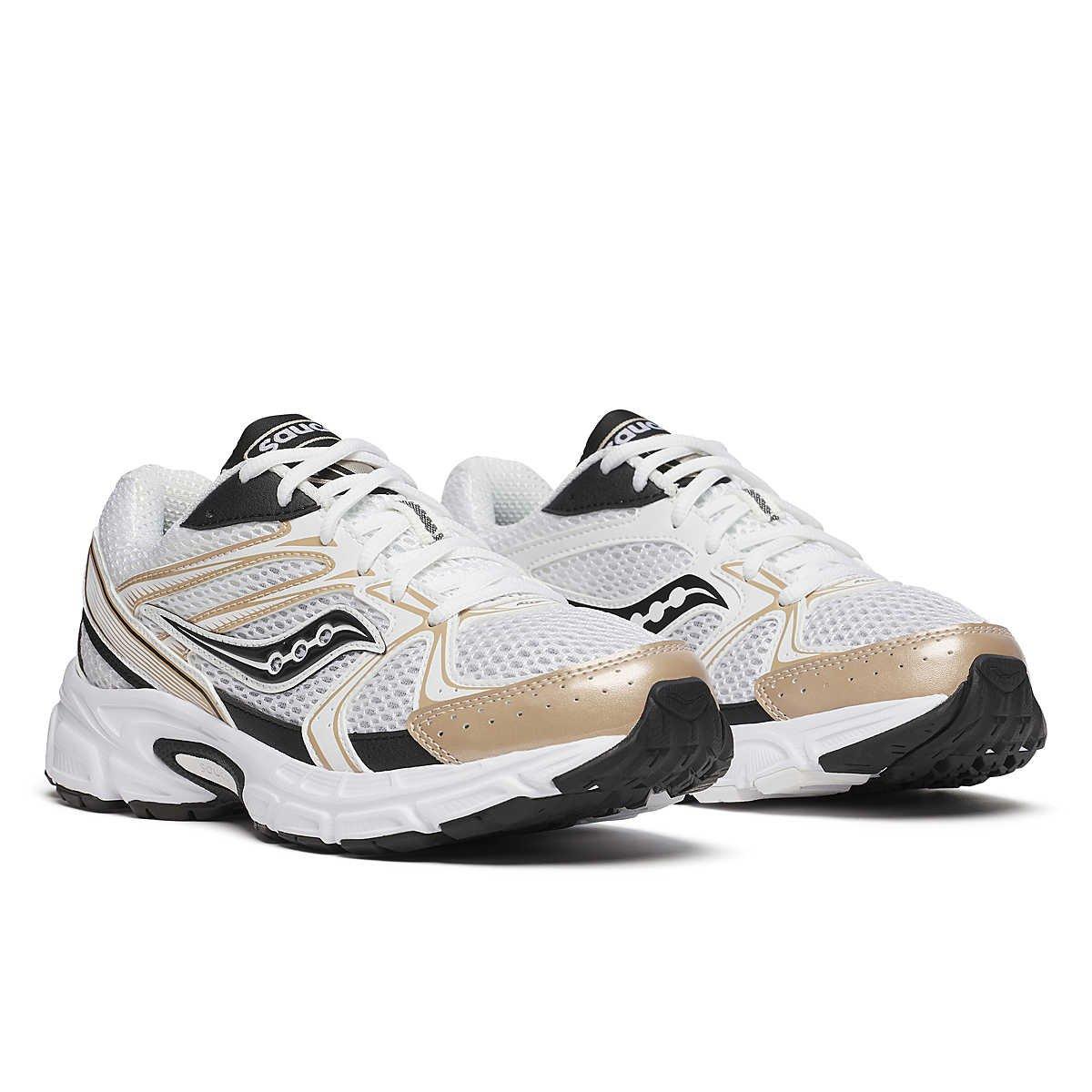 Saucony Ride Millennium "White/Black/Gold" Unisex Shoe - WHITE/BLACK/GOLD Thumbnail View 3