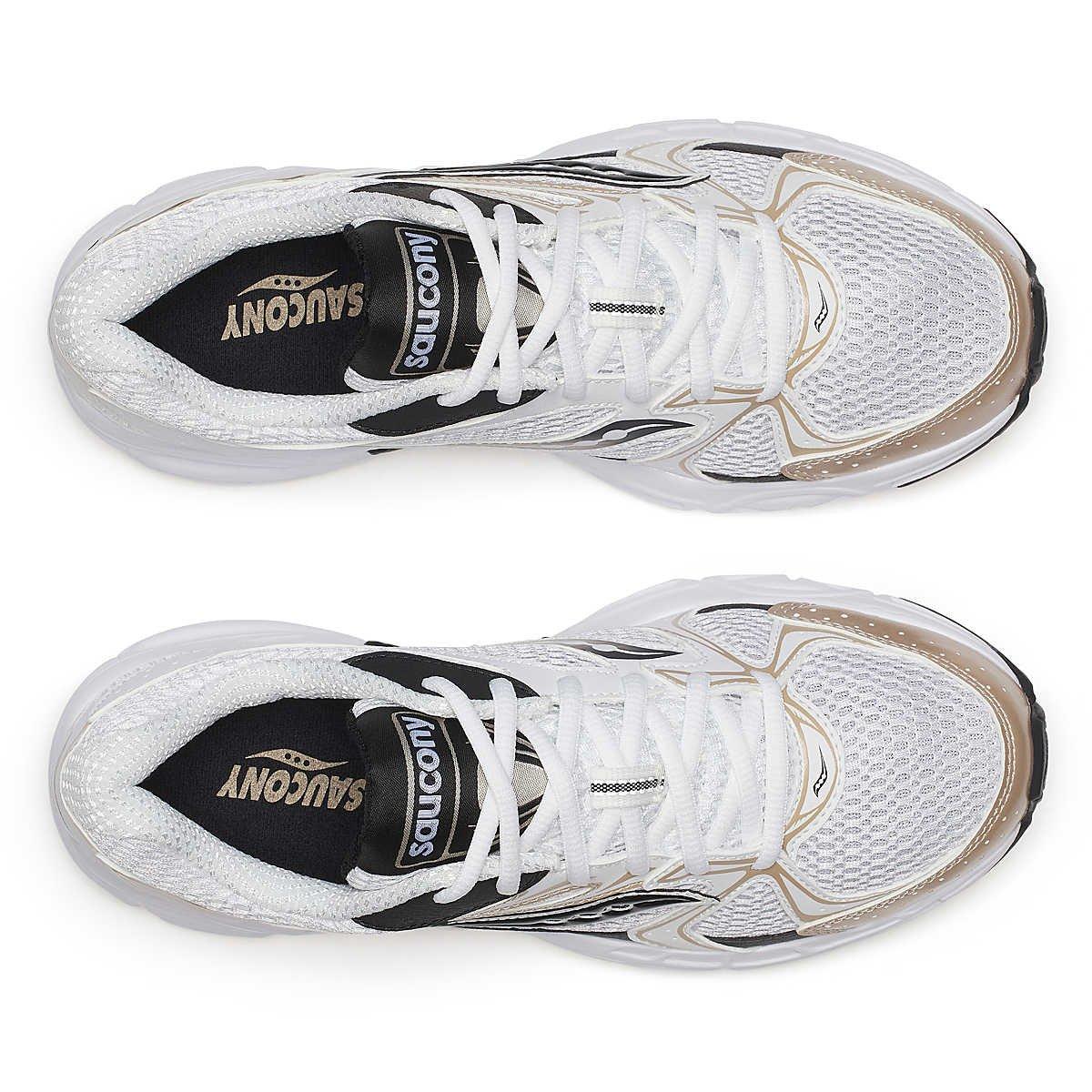 Saucony Ride Millennium "White/Black/Gold" Unisex Shoe - WHITE/BLACK/GOLD Thumbnail View 5