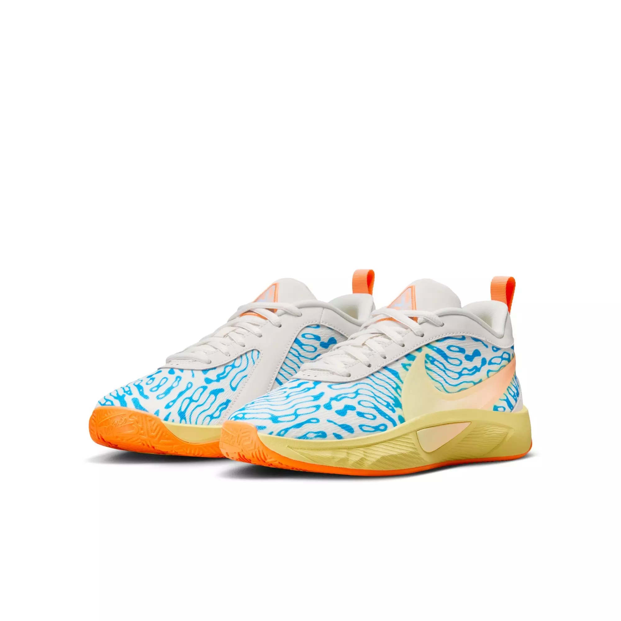 Nike Freak 6 "Lenticular" Grade School Kids' Basketball Shoe - PHANTOM/TOTAL ORANGE/PHOTO BLUE