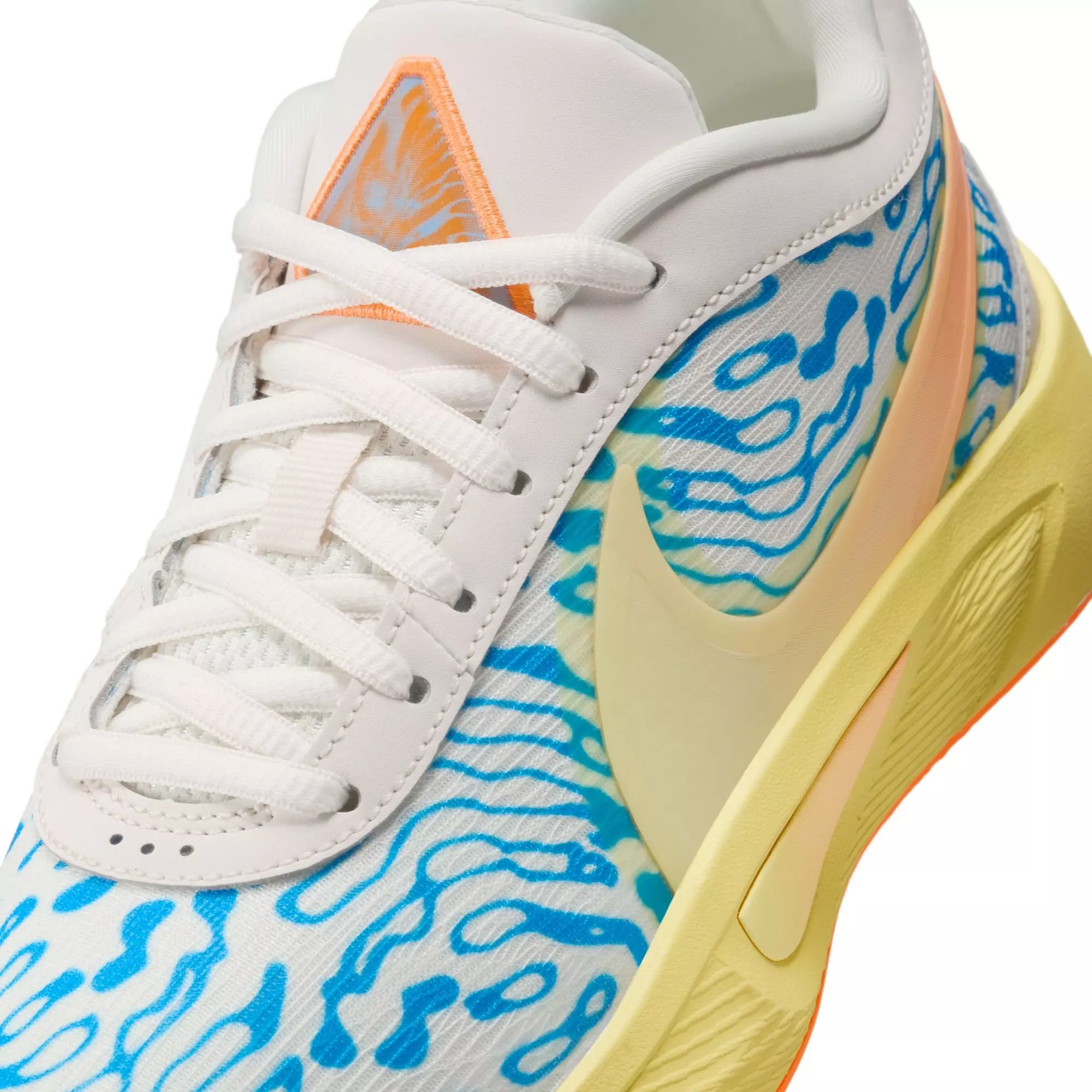 Nike Freak 6 "Lenticular" Grade School Kids' Basketball Shoe - PHANTOM/TOTAL ORANGE/PHOTO BLUE