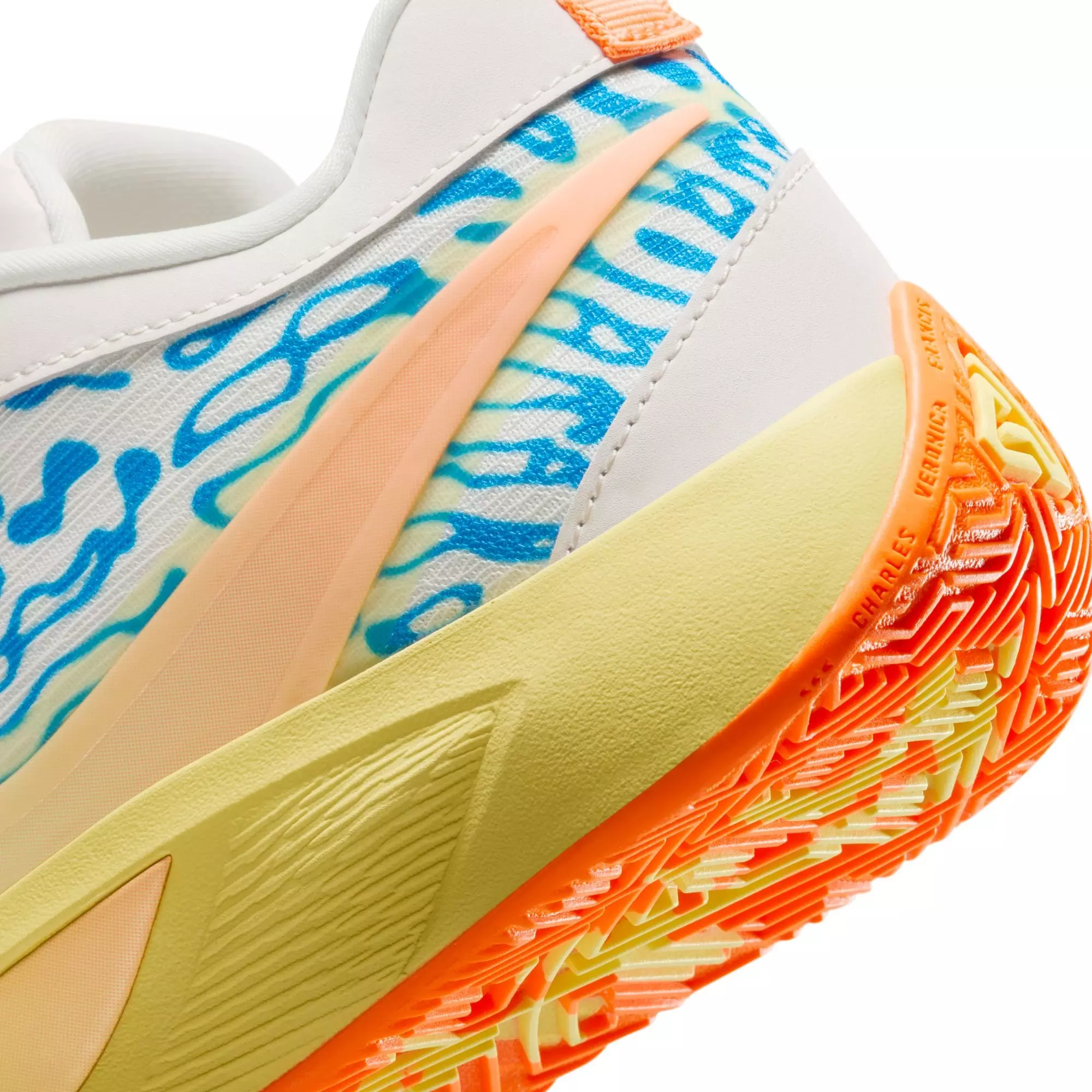 Nike Freak 6 "Lenticular" Grade School Kids' Basketball Shoe - PHANTOM/TOTAL ORANGE/PHOTO BLUE