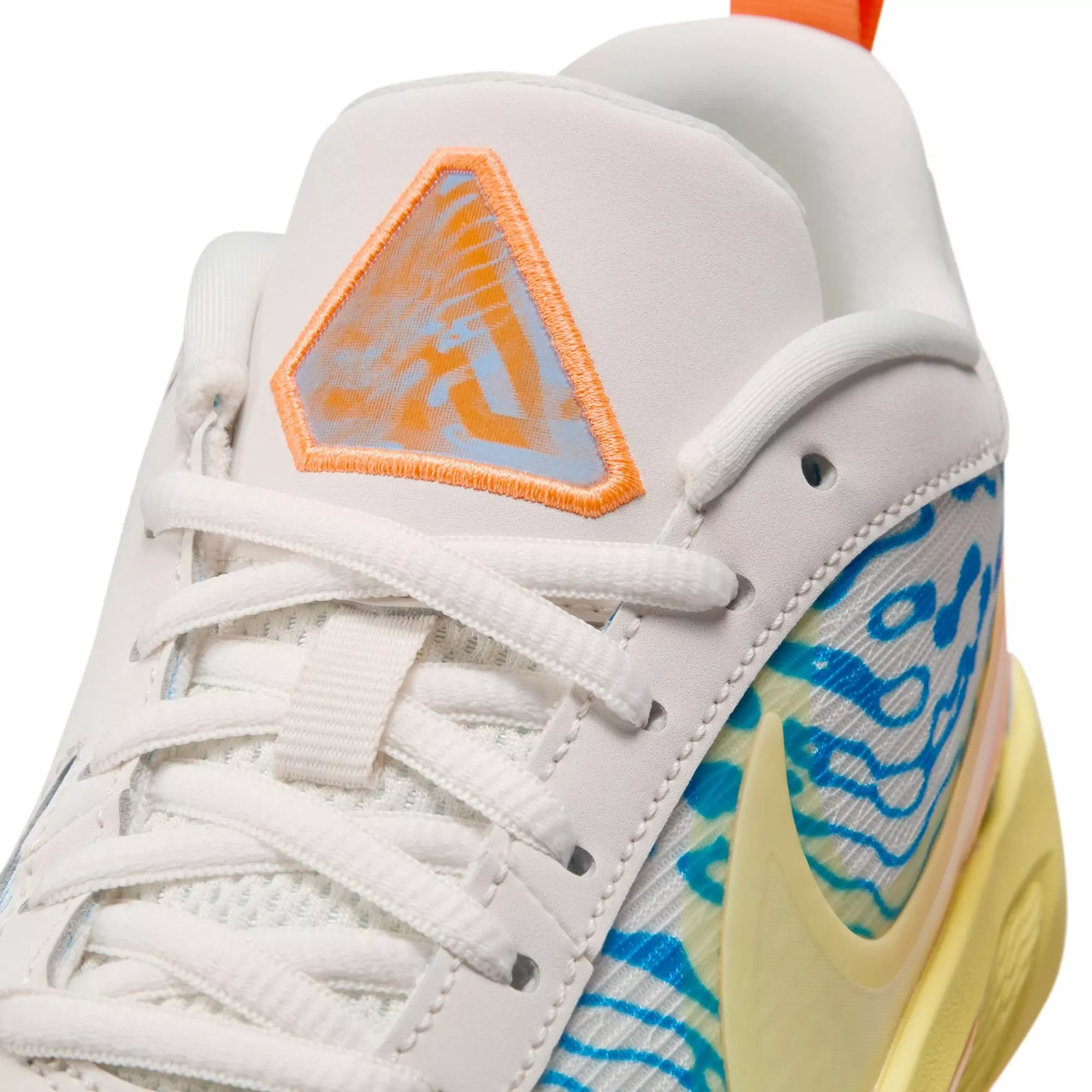 Nike Freak 6 "Lenticular" Grade School Kids' Basketball Shoe - PHANTOM/TOTAL ORANGE/PHOTO BLUE