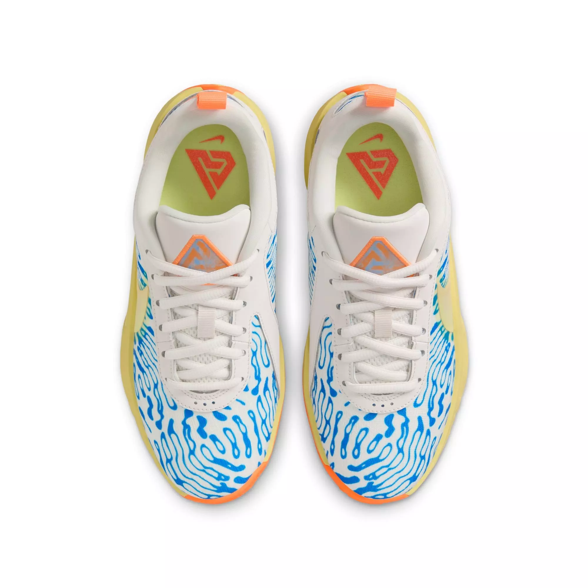 Nike Freak 6 "Lenticular" Grade School Kids' Basketball Shoe - PHANTOM/TOTAL ORANGE/PHOTO BLUE