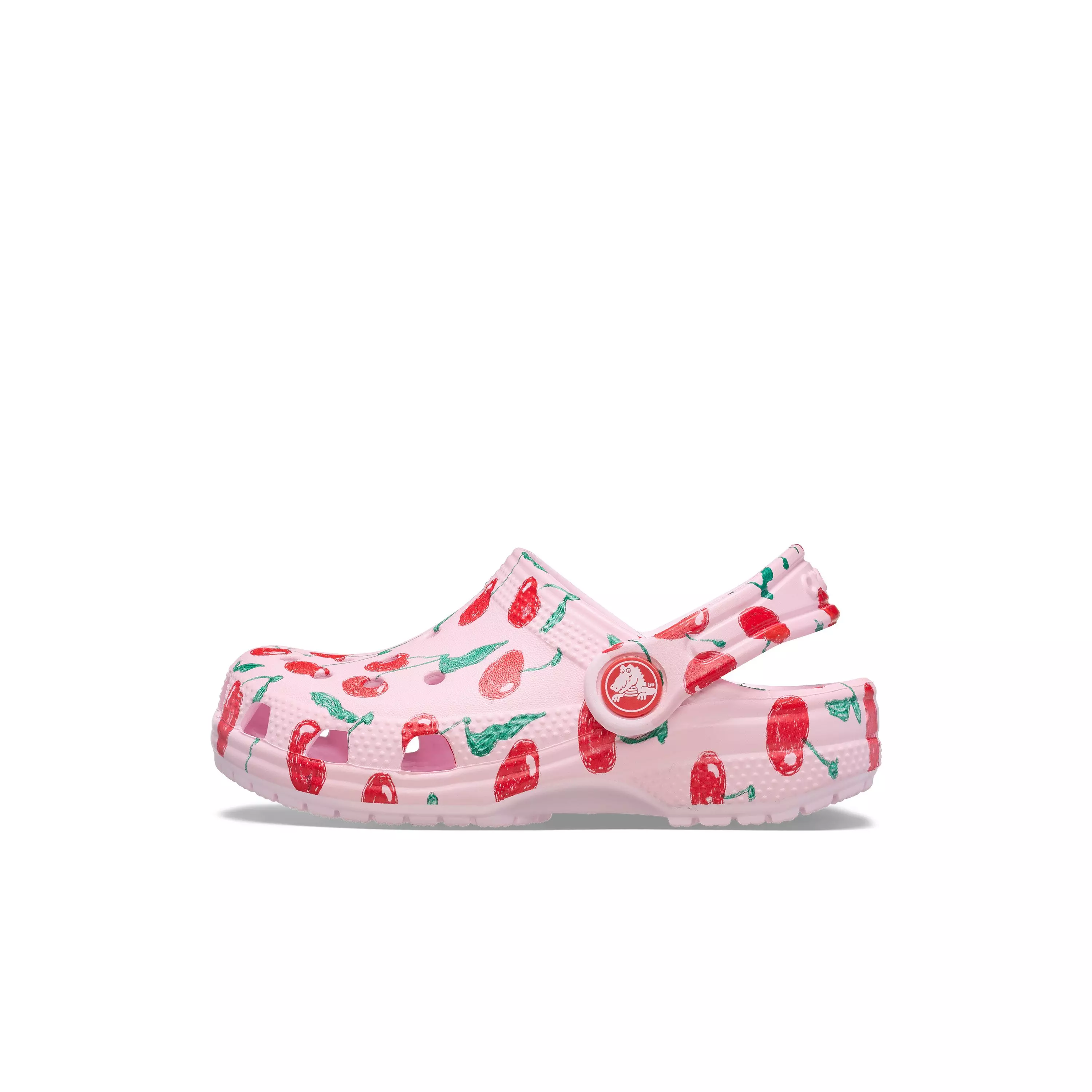 Crocs Classic "Cherry" Toddler Girls' Clog - PINK/RED
