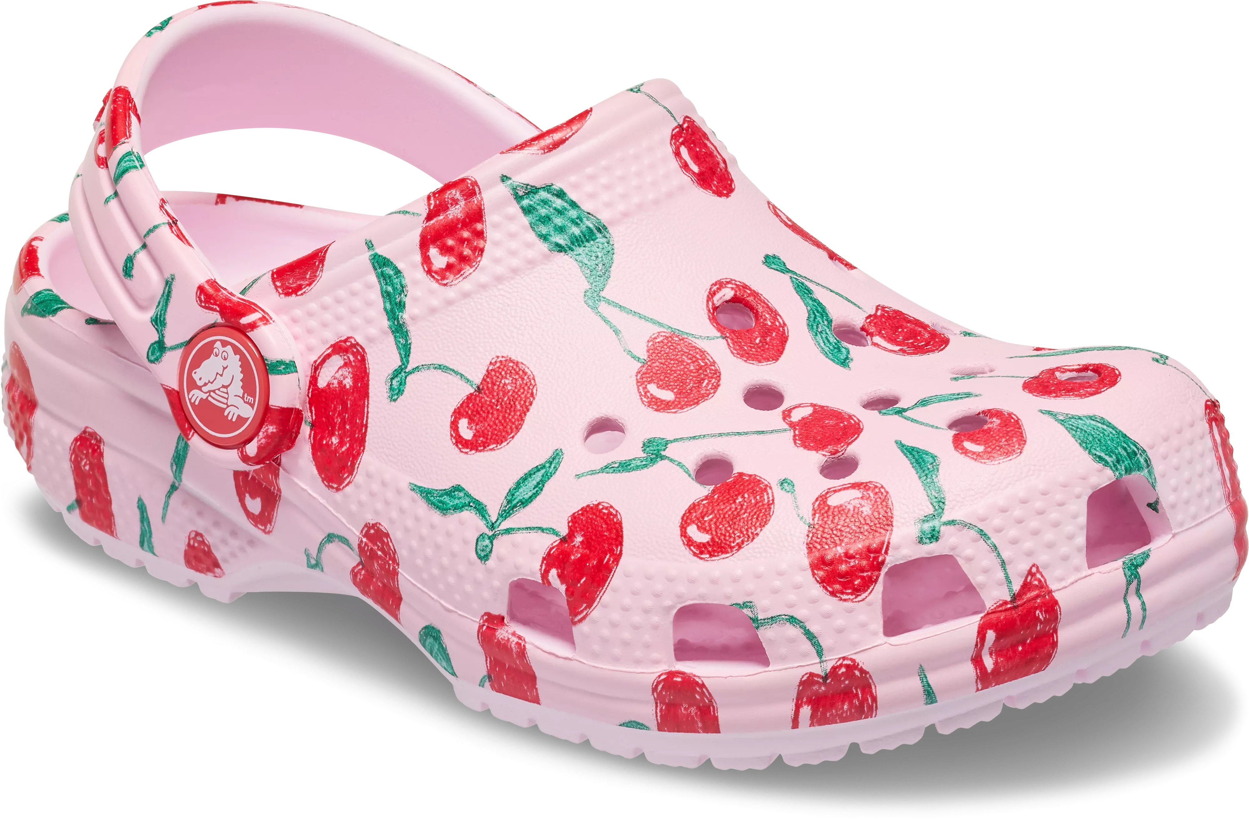 Crocs Classic "Cherry" Toddler Girls' Clog - PINK/RED