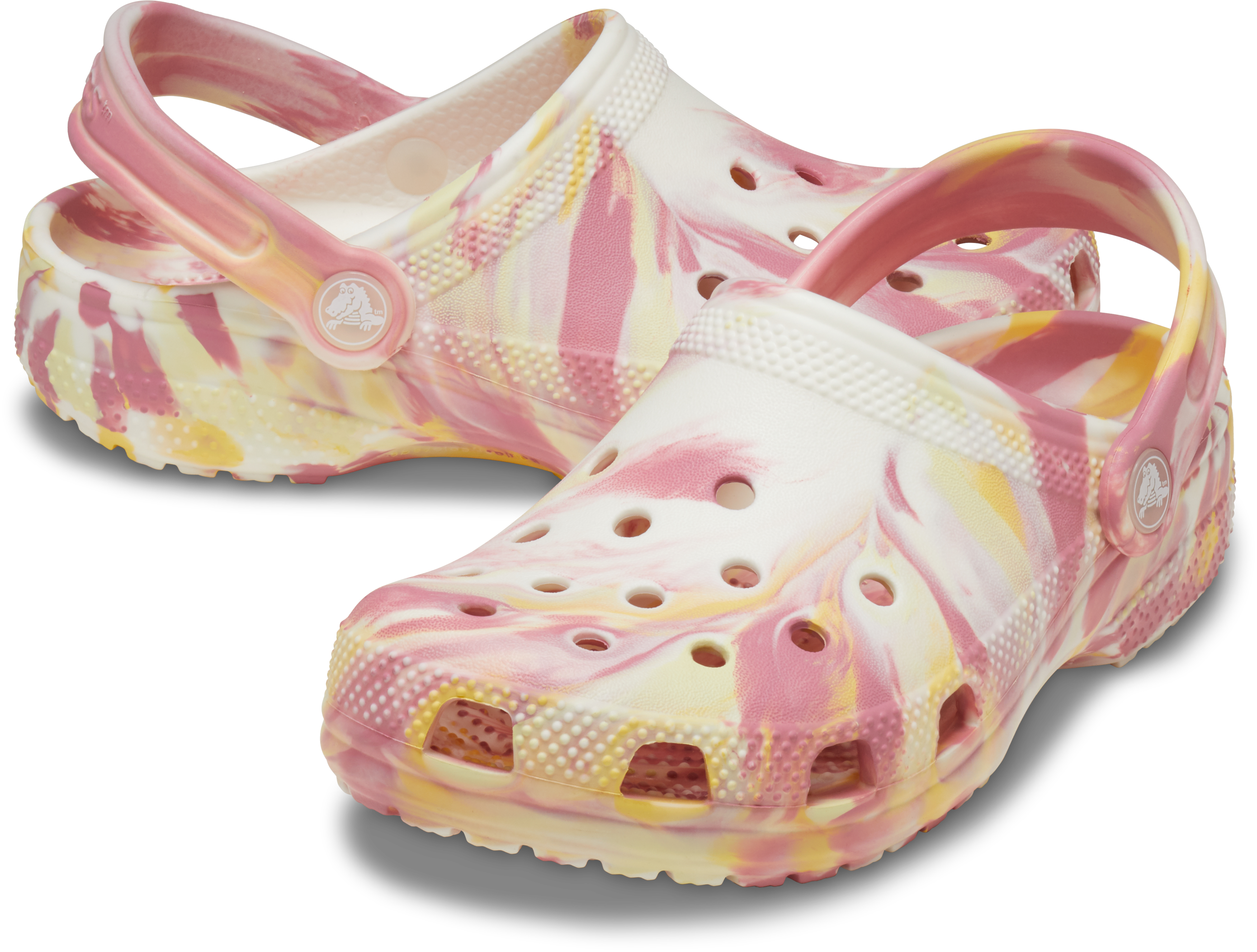 Crocs Classic Marbled Grade School Girls' "Daylily" Clog