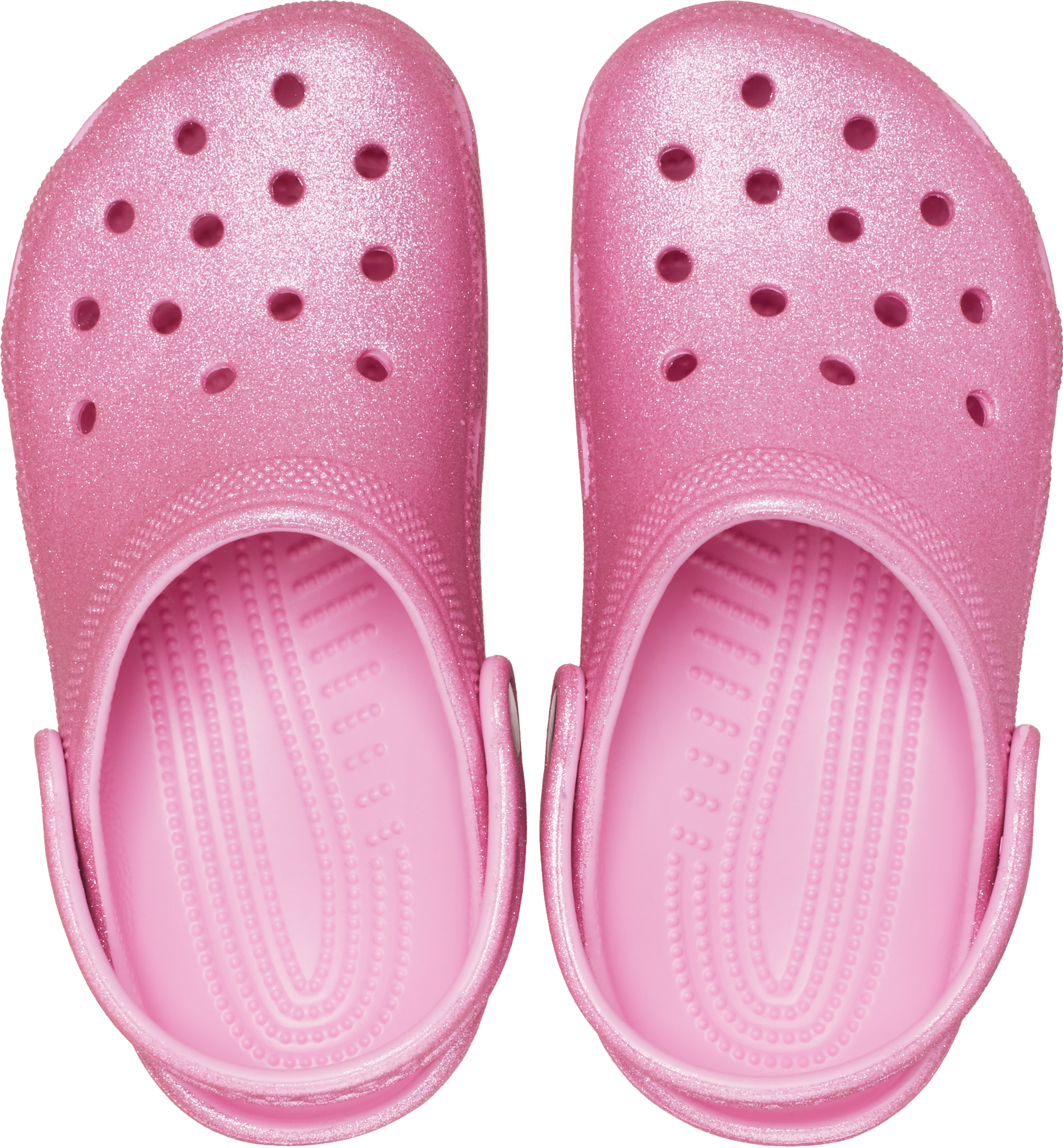 Crocs Classic Grade School Girls' "Pink Glitter" Clog