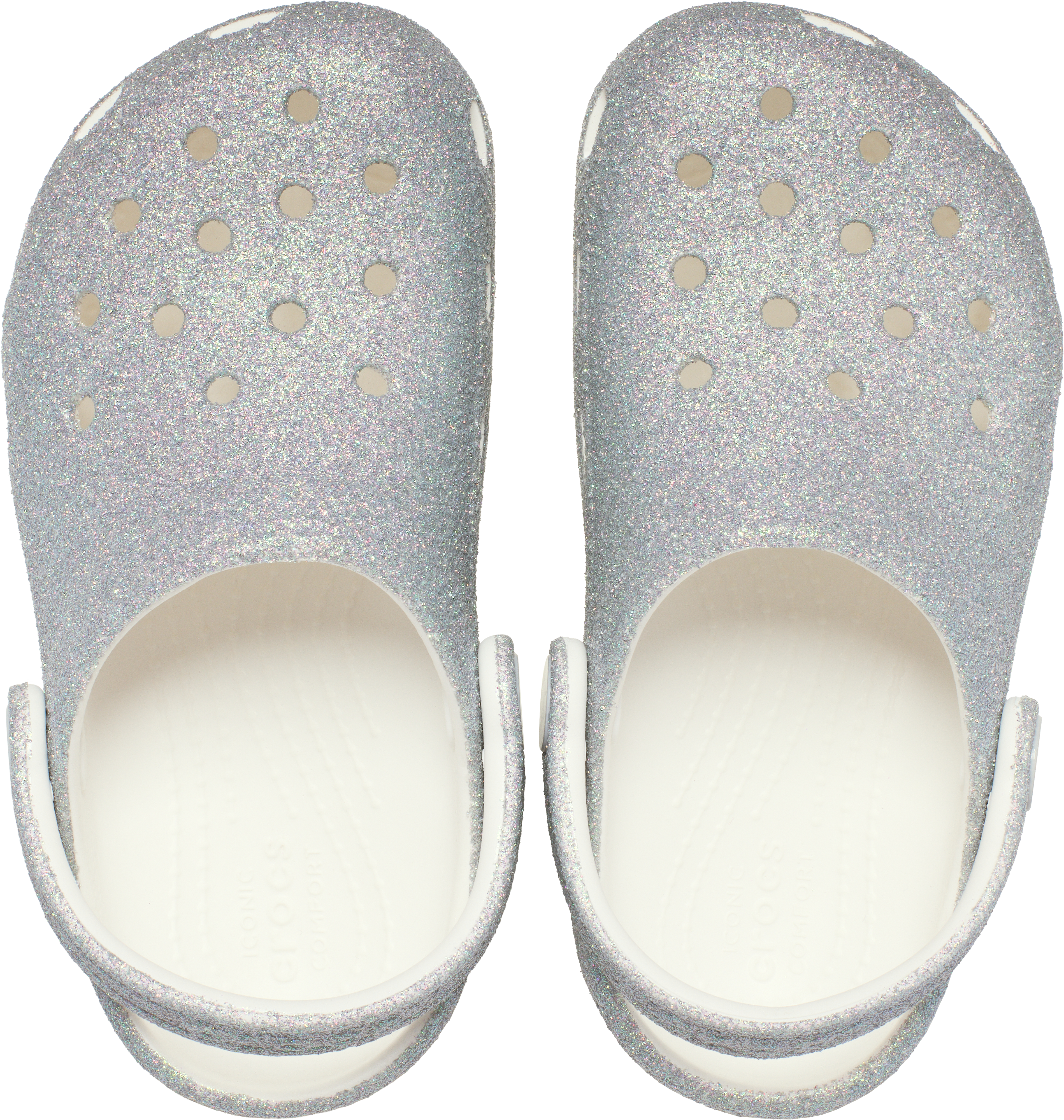 Crocs Classic Toddler Girls' "Iridescent Glitter" Clog