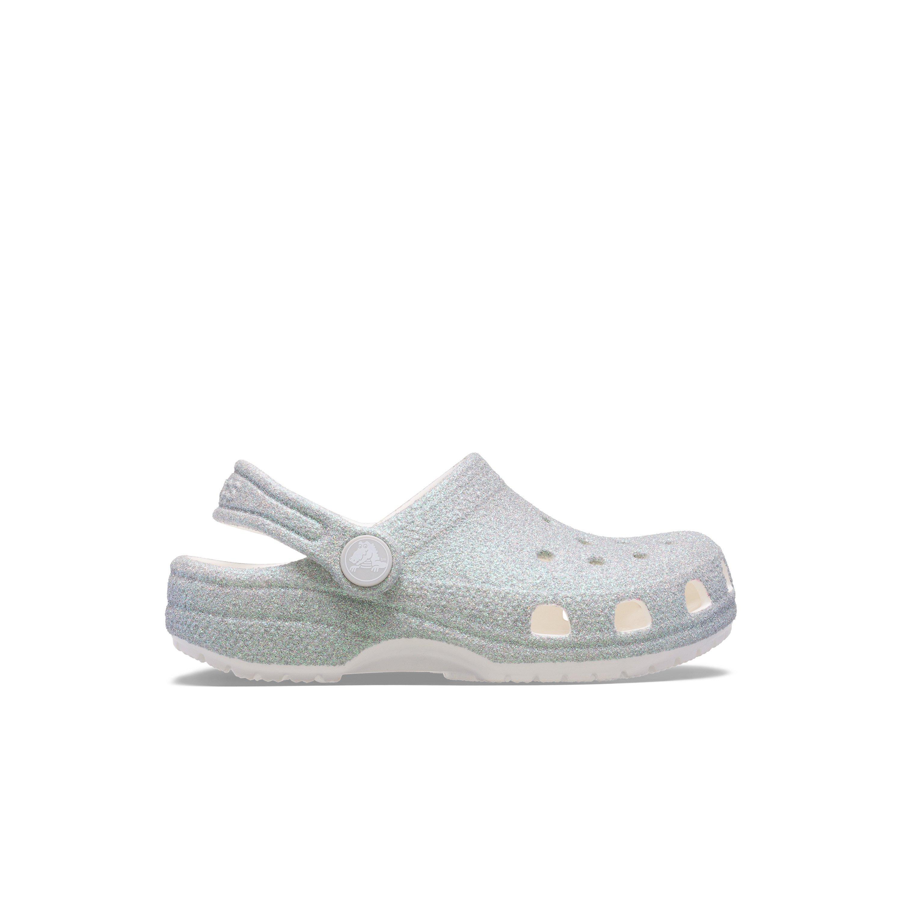 Crocs Classic "Iridescent Glitter" Toddler Girls' Clog - IRIDESCENT